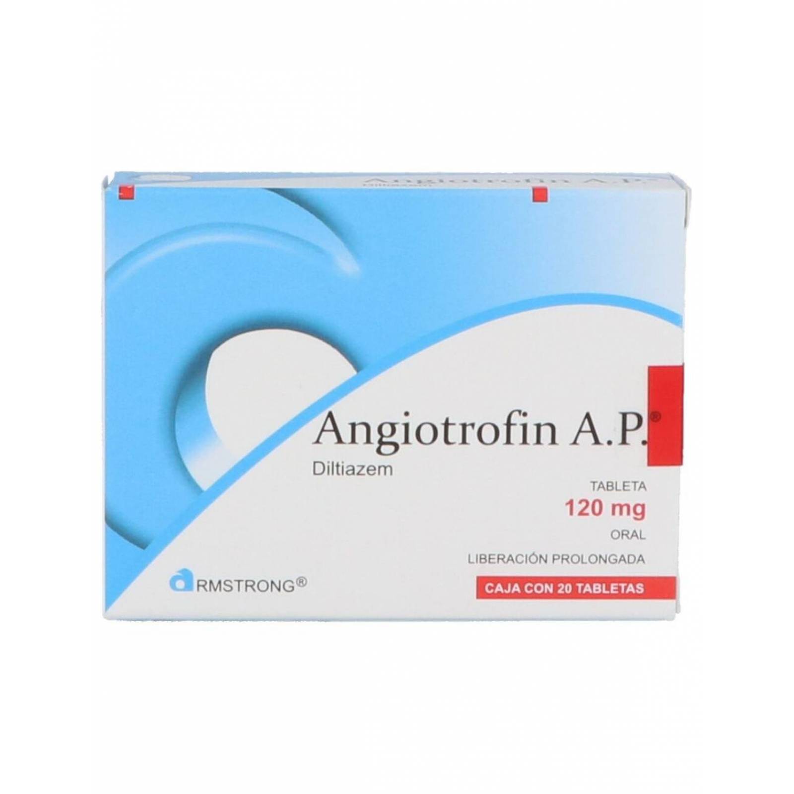 Angiotrofin A.P 120 mg Caja Con 20 Tabletas 
