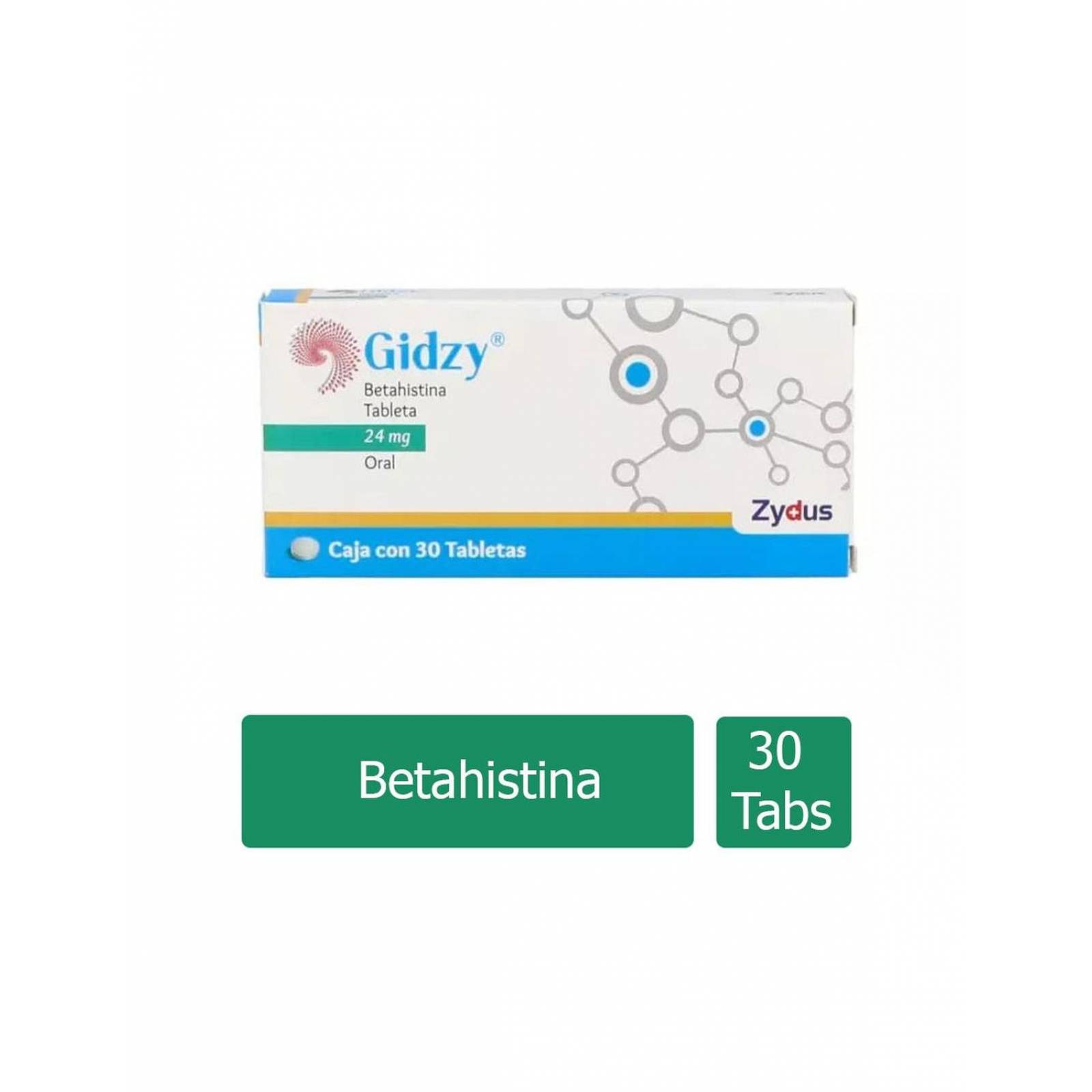 Gidzy 24 mg Caja Con 30 Tabletas 