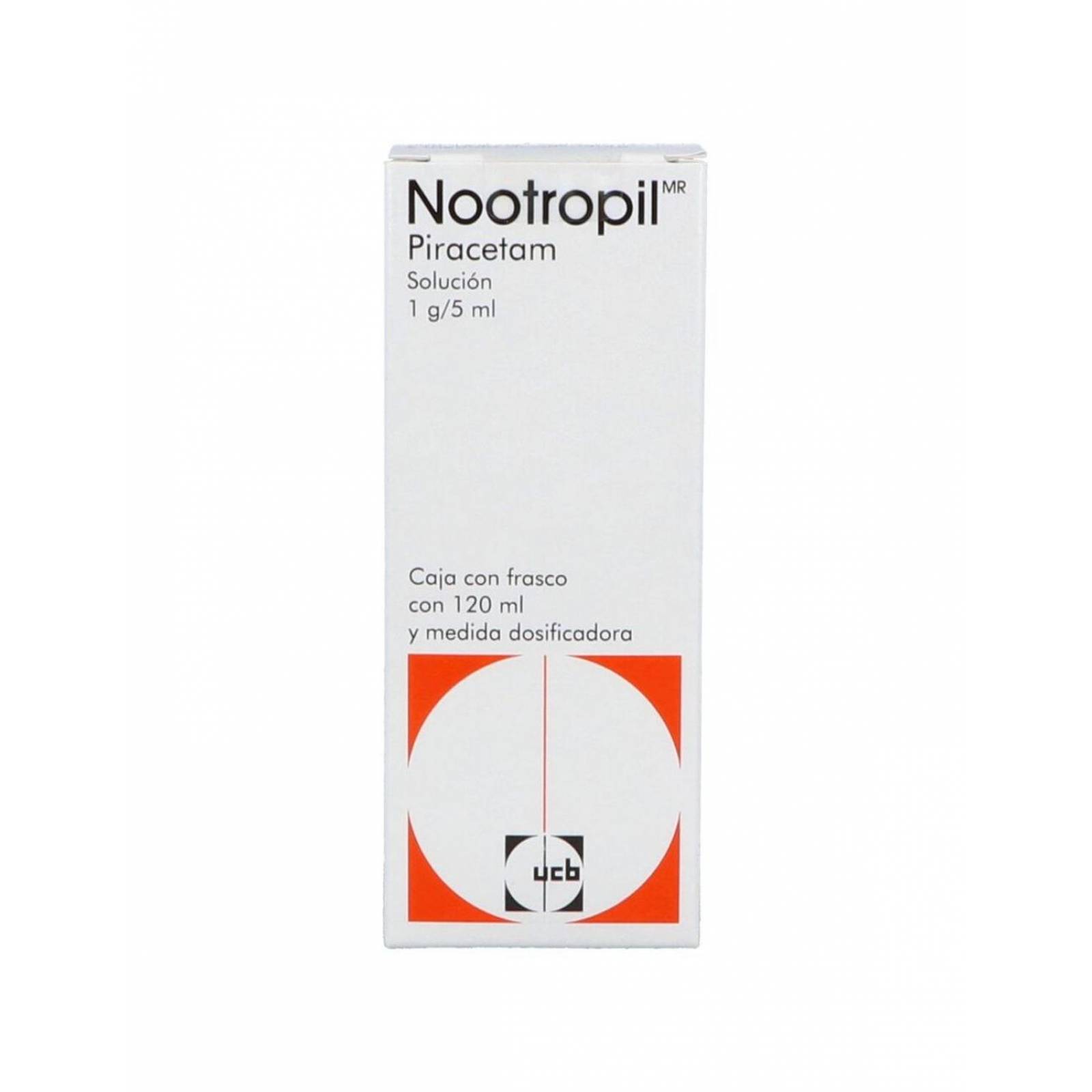 Nootropil 1 g/5 mL Solución Caja Con Frasco Con 120 mL 