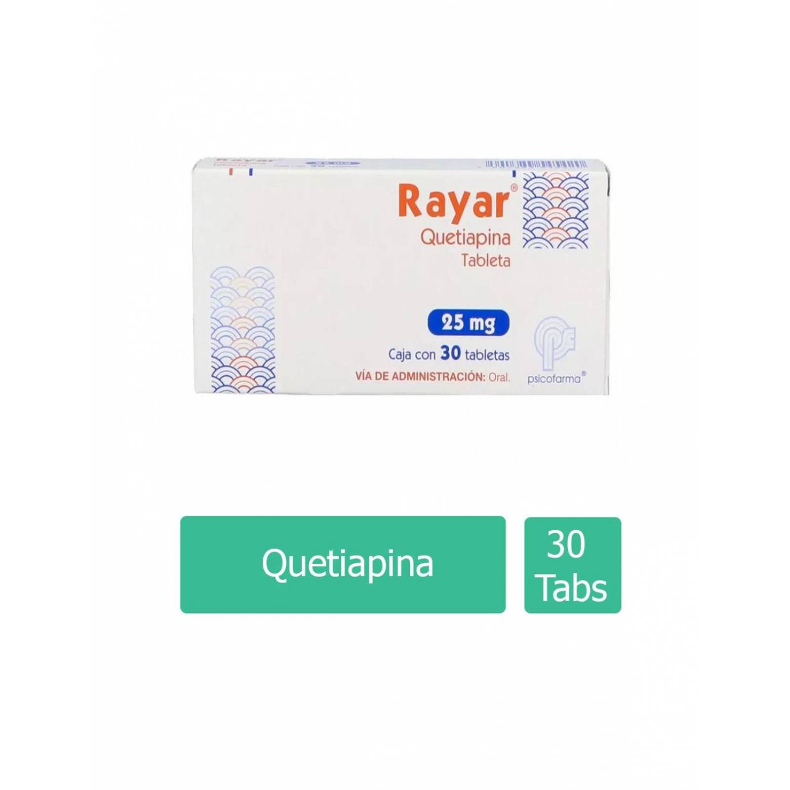 Rayar 25 mg Caja Con 30 Tabletas 