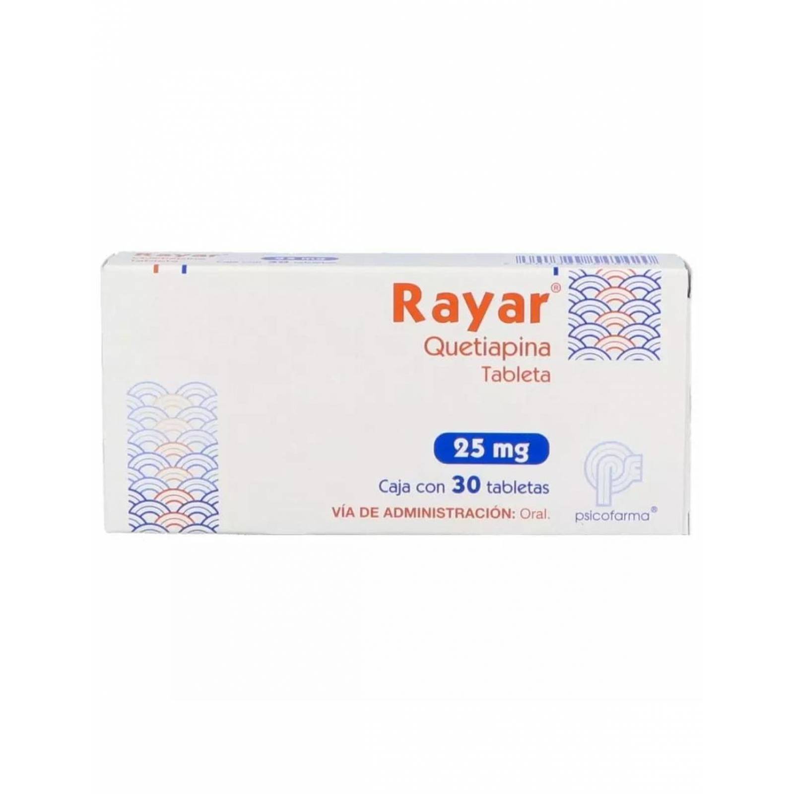 Rayar 25 mg Caja Con 30 Tabletas 