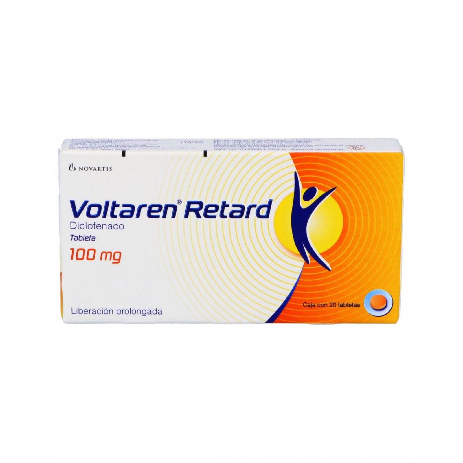 Voltaren Retard 100 mg Caja Con 20 Tabletas 