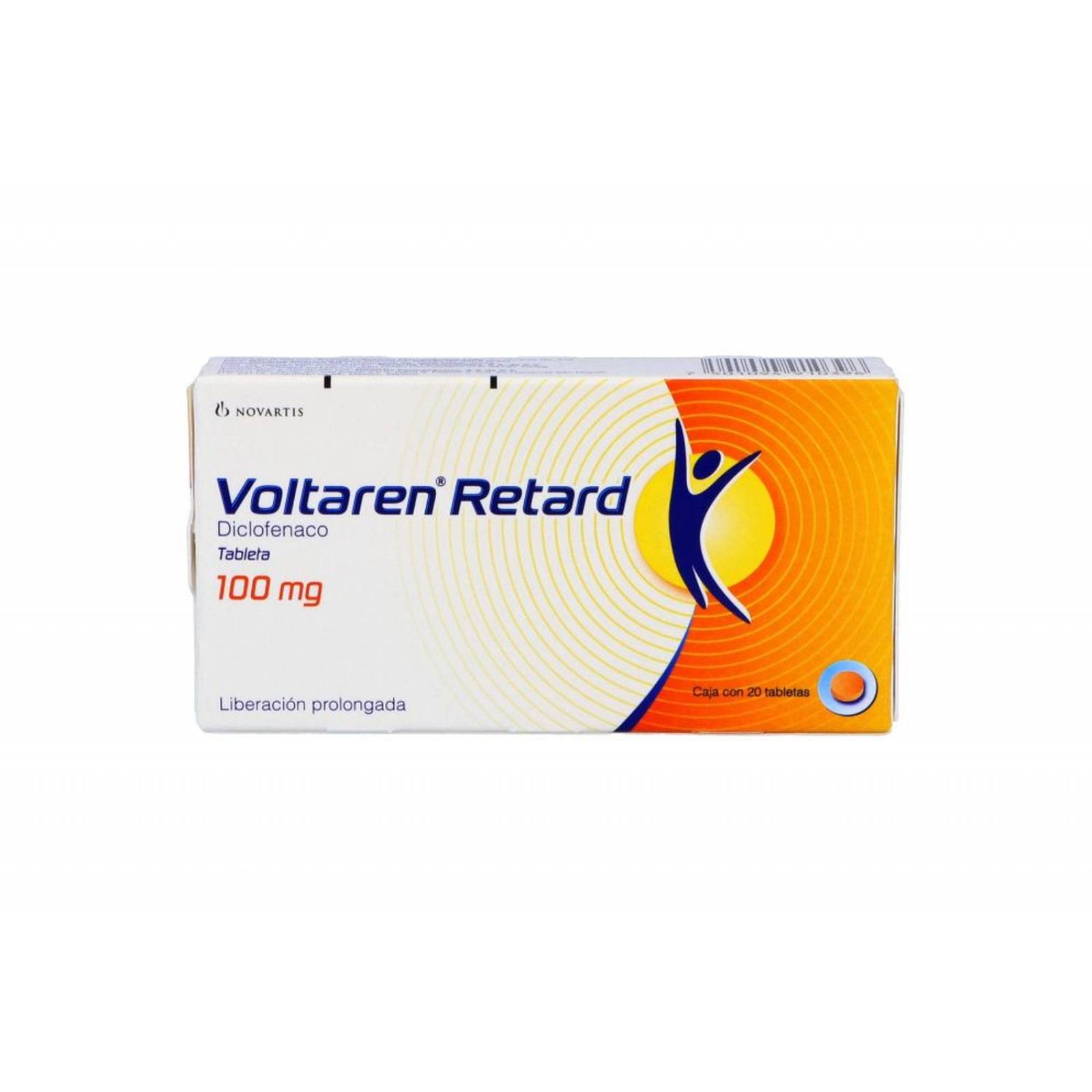 Voltaren Retard 100 mg Caja Con 20 Tabletas 
