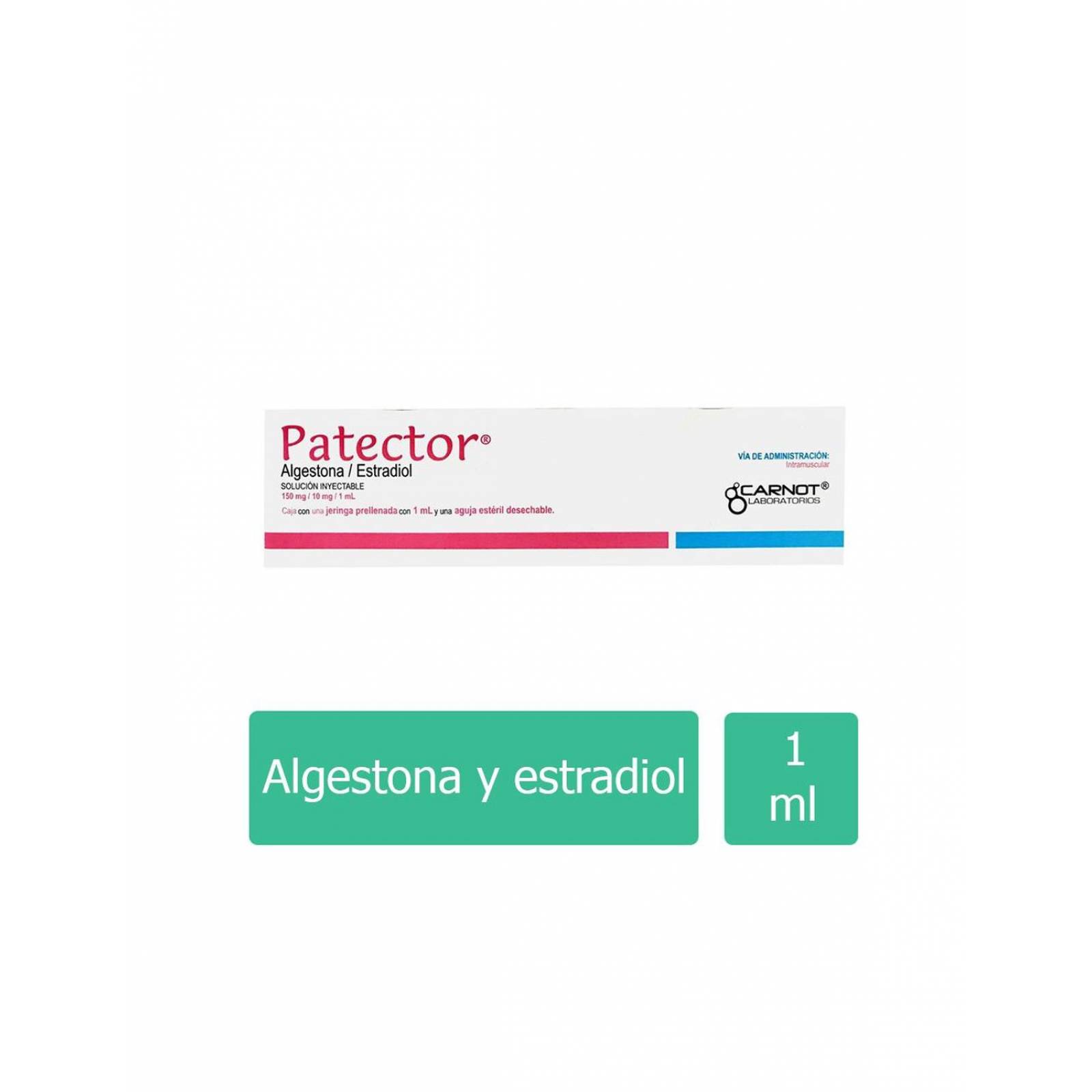 Patector 150 mg / 10 mg Caja Con Jeringa Prellenada Con 1mL 