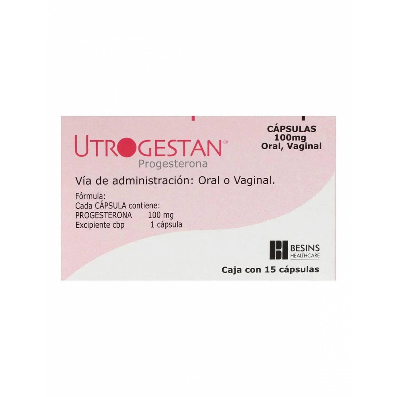 Utrogestan 100 mg Caja Con 15 Cápsulas 