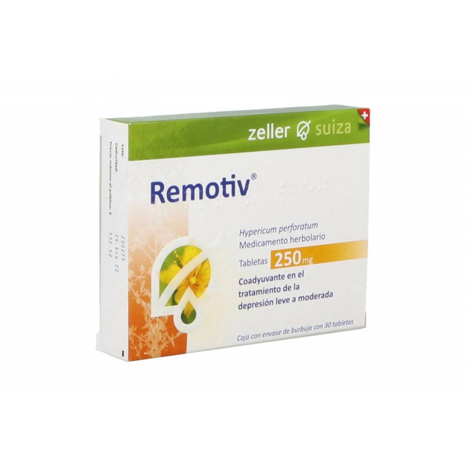 Remotiv 250 mg. 30 Tabletas 