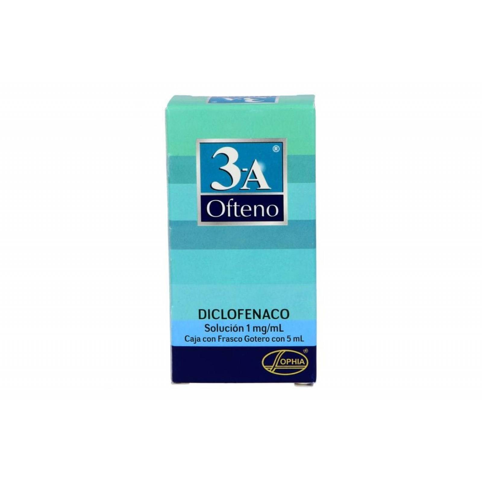 3-A Ofteno 1 mg / mL Caja Con Frasco Gotero Con 5 mL 