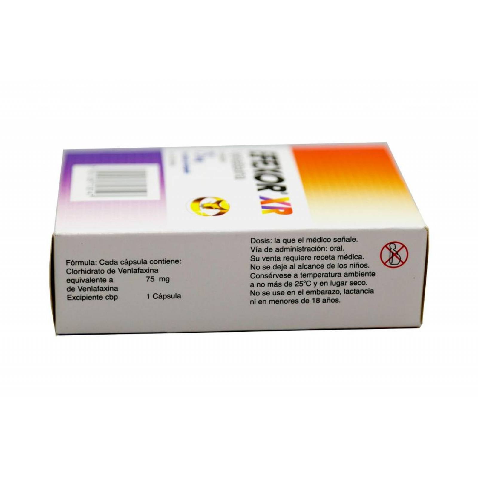 Efexor-XR 75 mg Caja Con 20 Tabletas 