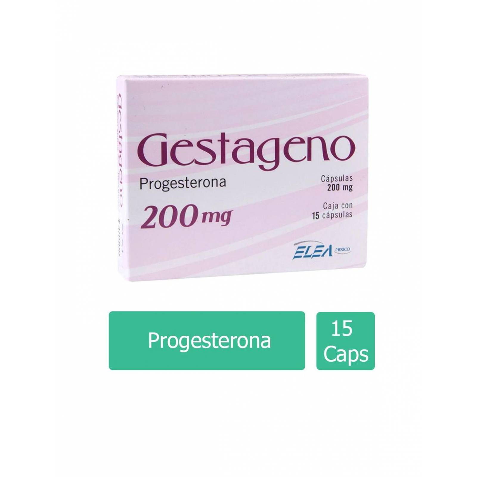 Gestageno 200mg Caja Con 15 Cápsulas 