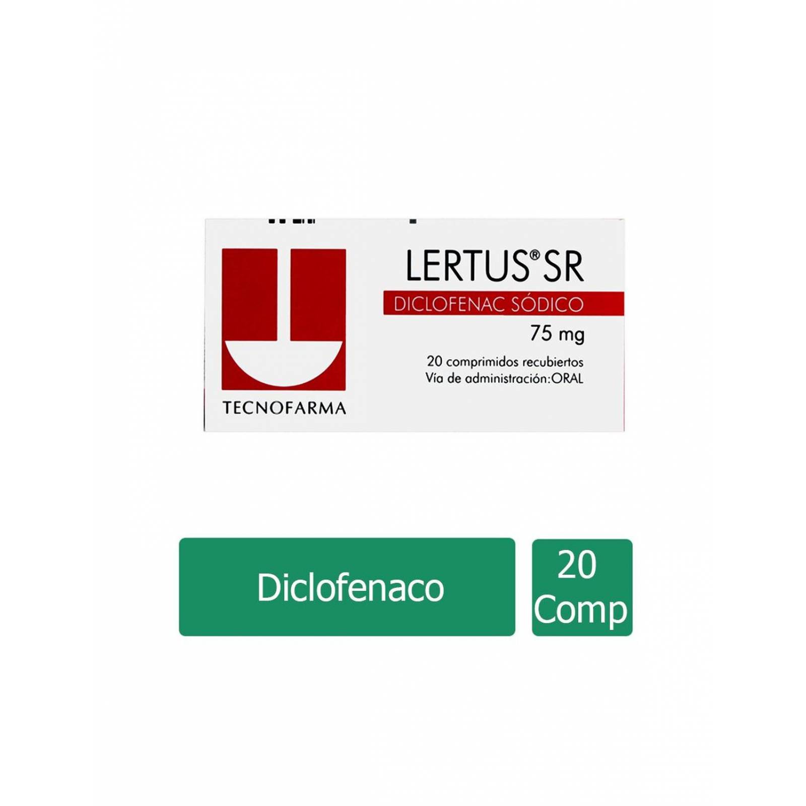 Lertus SR 75 mg Caja Con 20 Cápsulas 