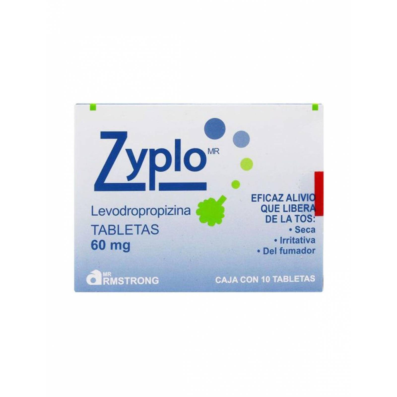 Zyplo Levodropropizina 60 mg Caja Con 10 Tabletas 