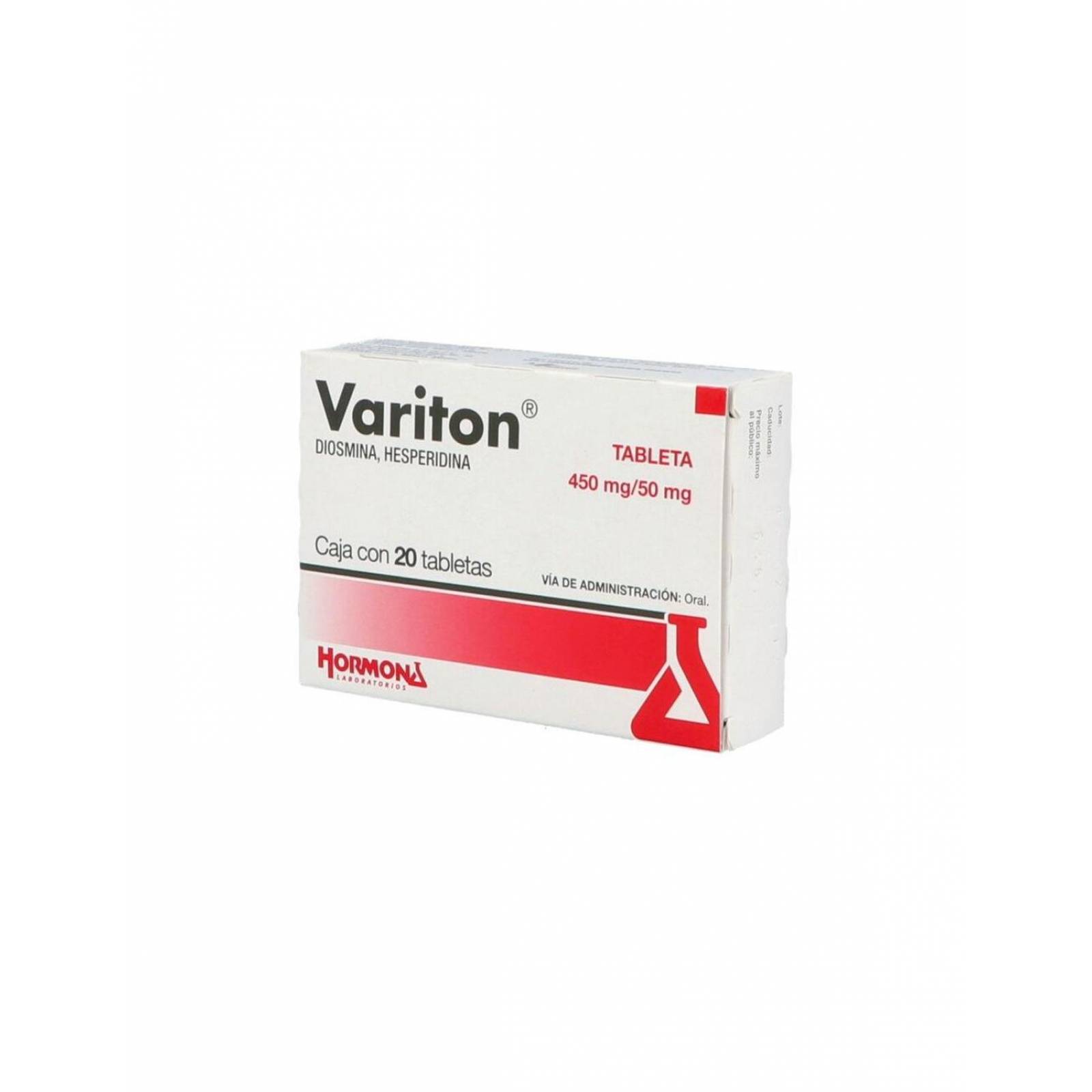 Variton 450 mg / 50 mg Caja Con 20 Tabletas 