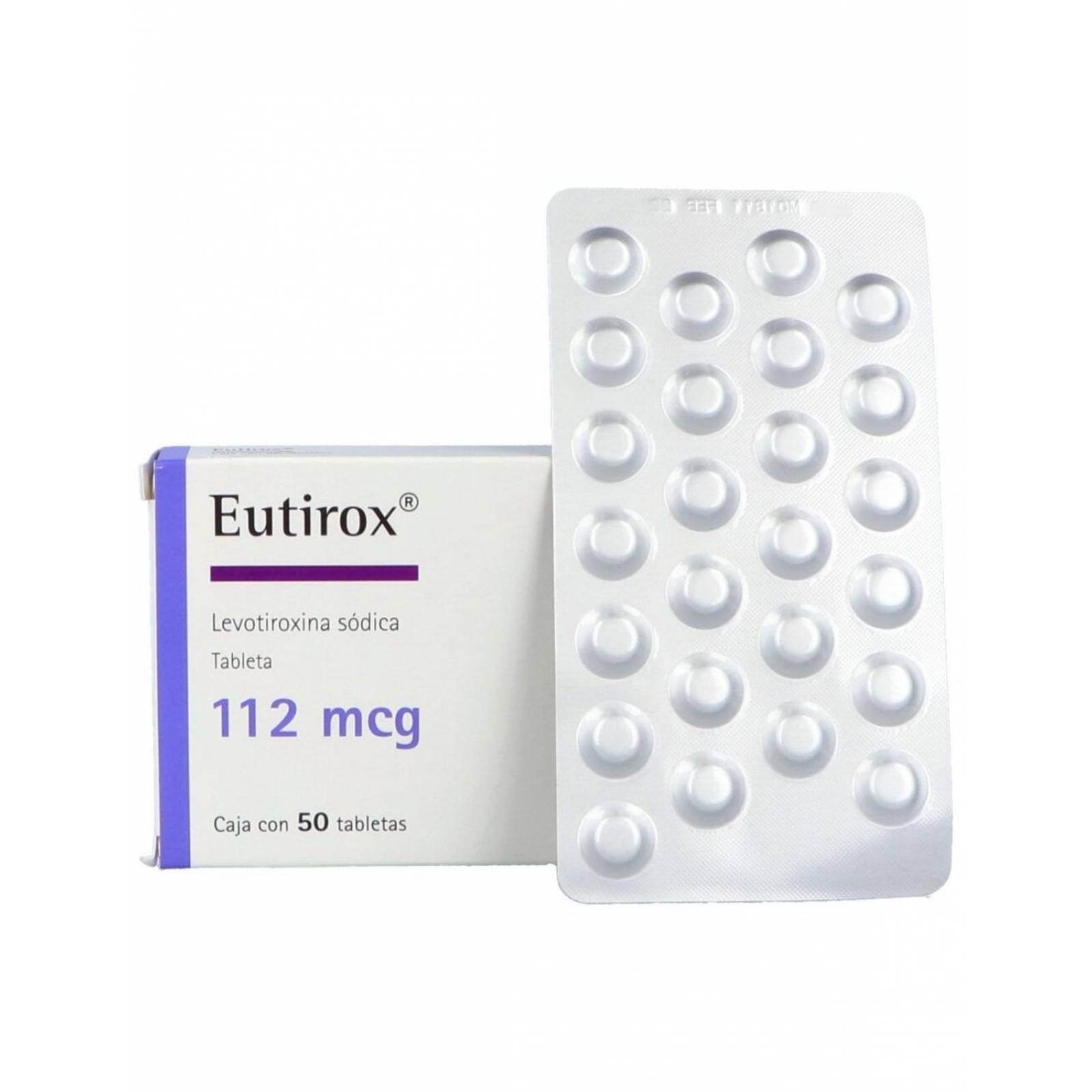 Eutirox 112 mcg Caja Con 50 Tabletas 