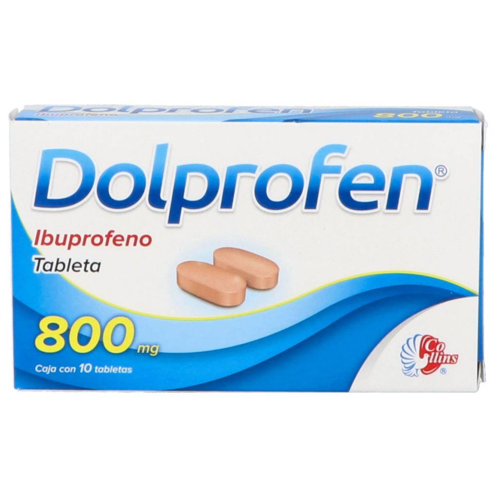 Dolprofen 800 mg 10 Tabletas 