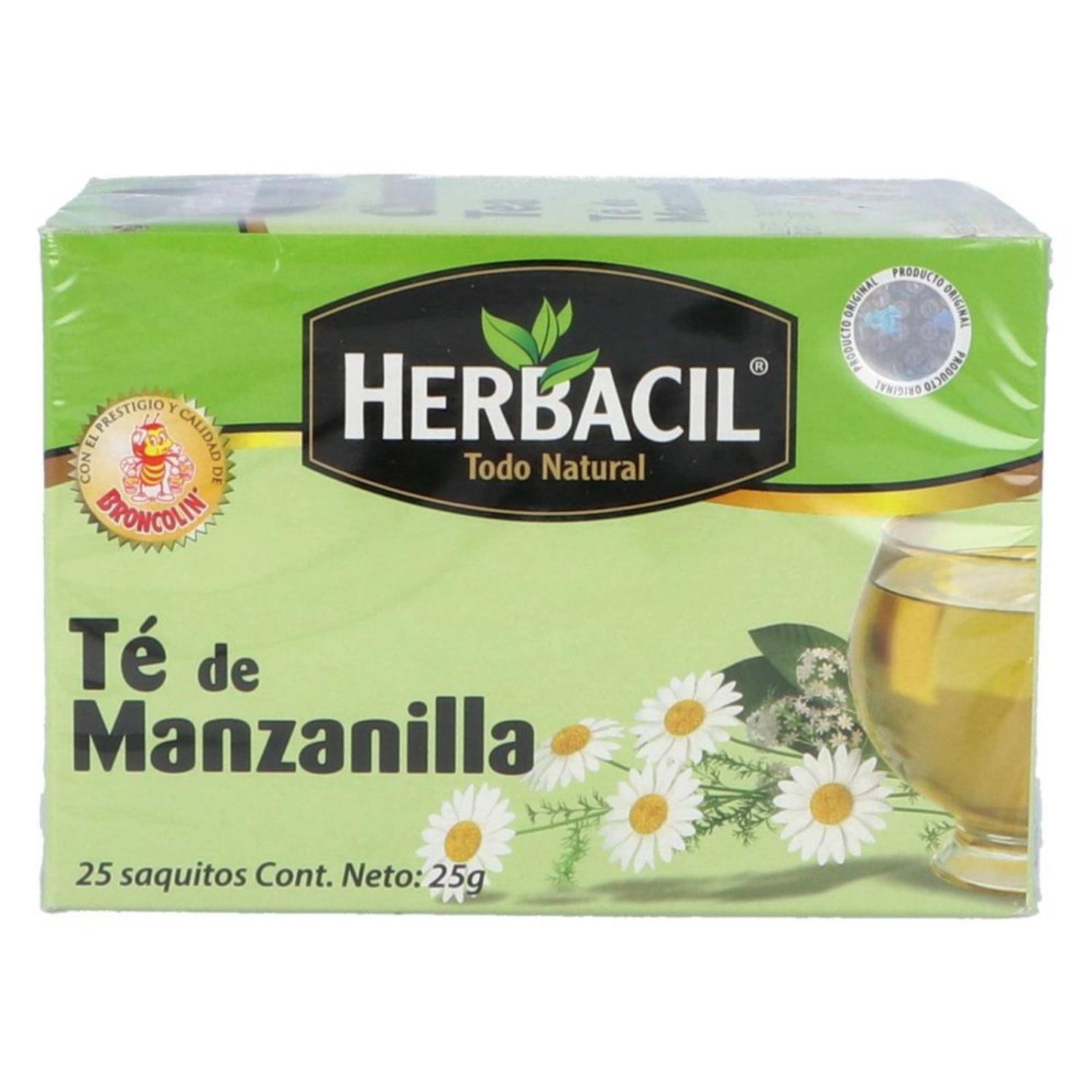 Herbacil Te Manzanilla Caja Con 25 Sobres 