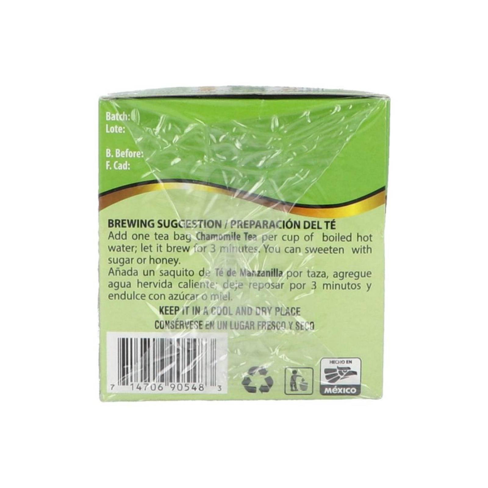 Herbacil Te Manzanilla Caja Con 25 Sobres 