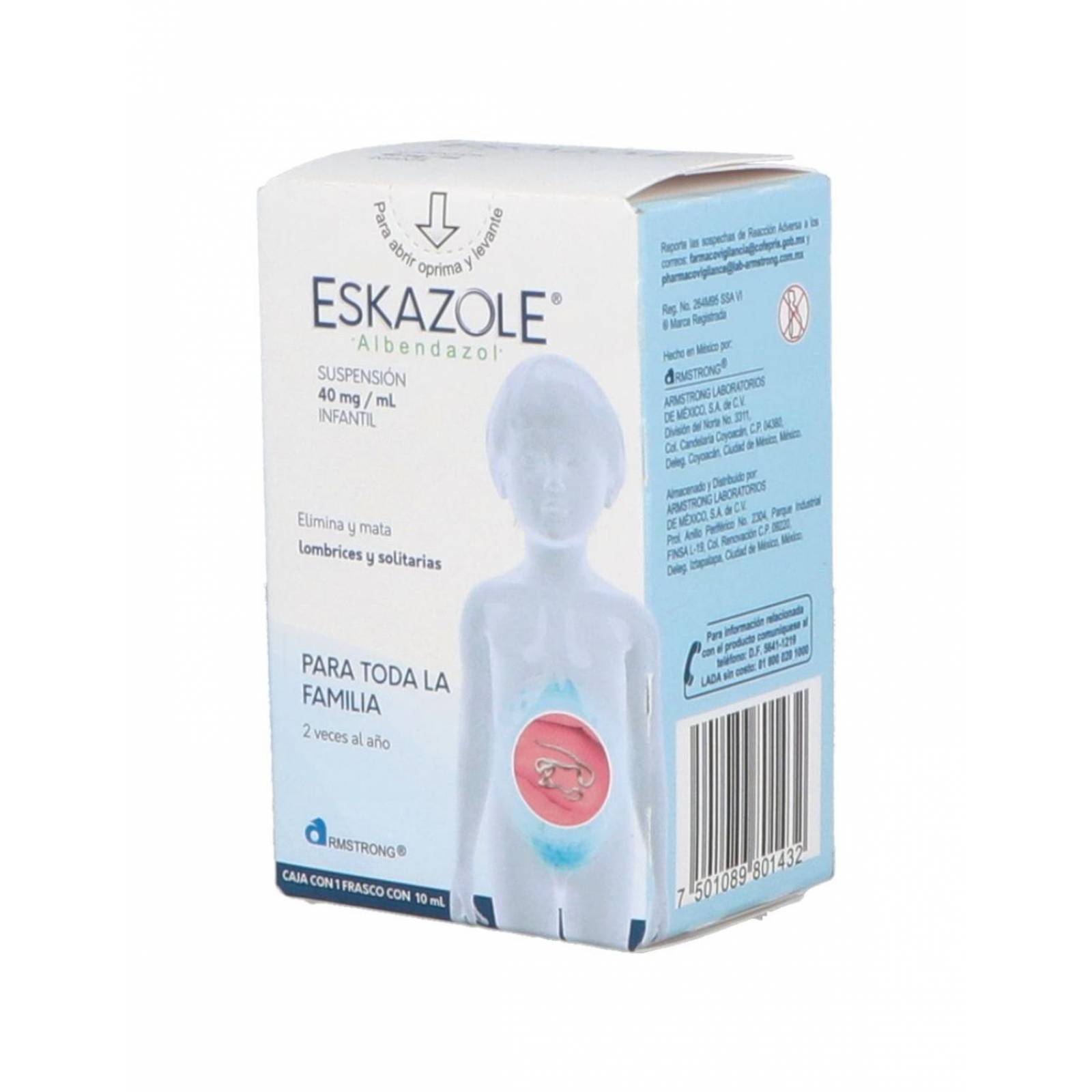 Eskazole 40 mg/mL Suspensión Infantil 10 mL 