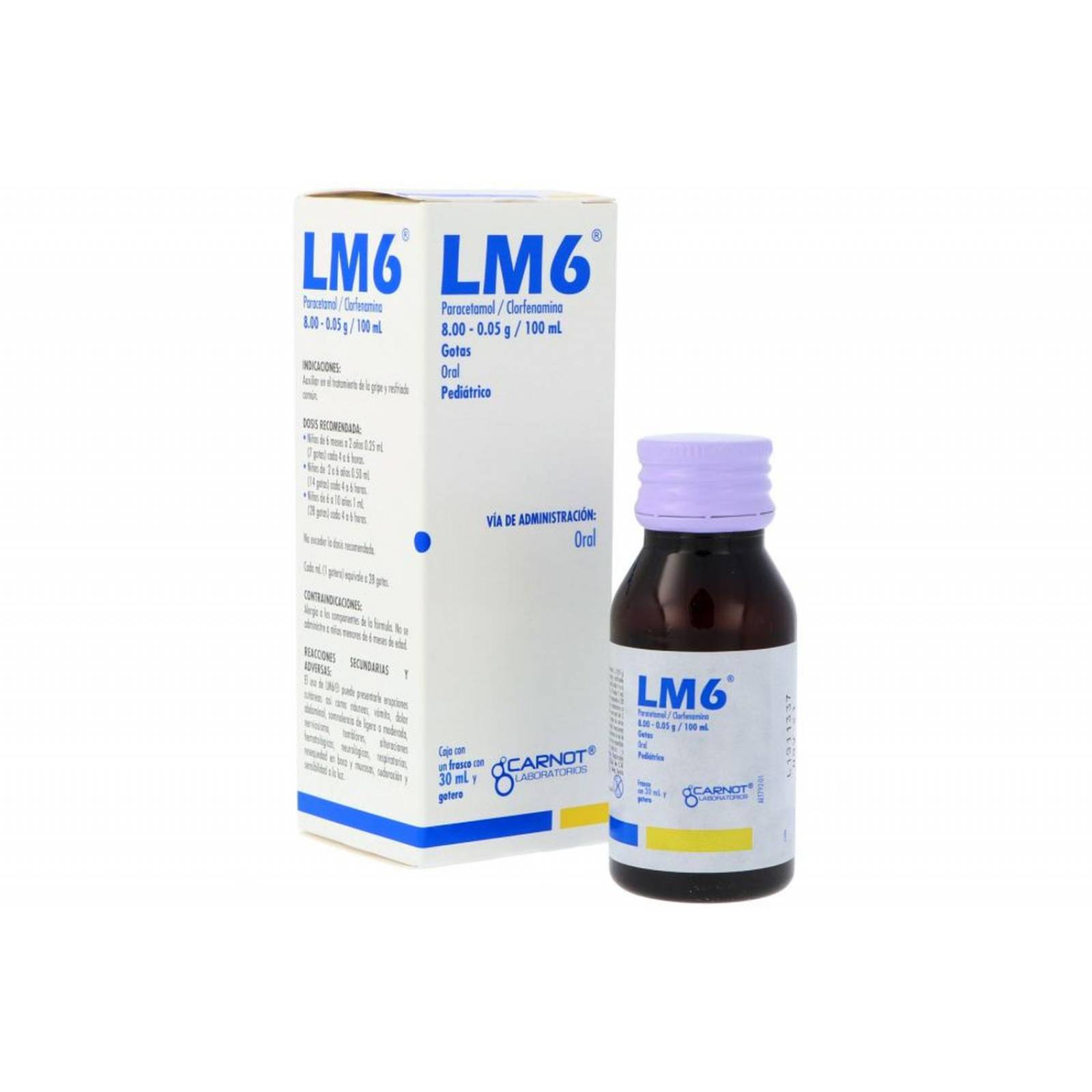 LM6 Pediátrico Gotas Solución Caja Con Frasco Con 30 mL 