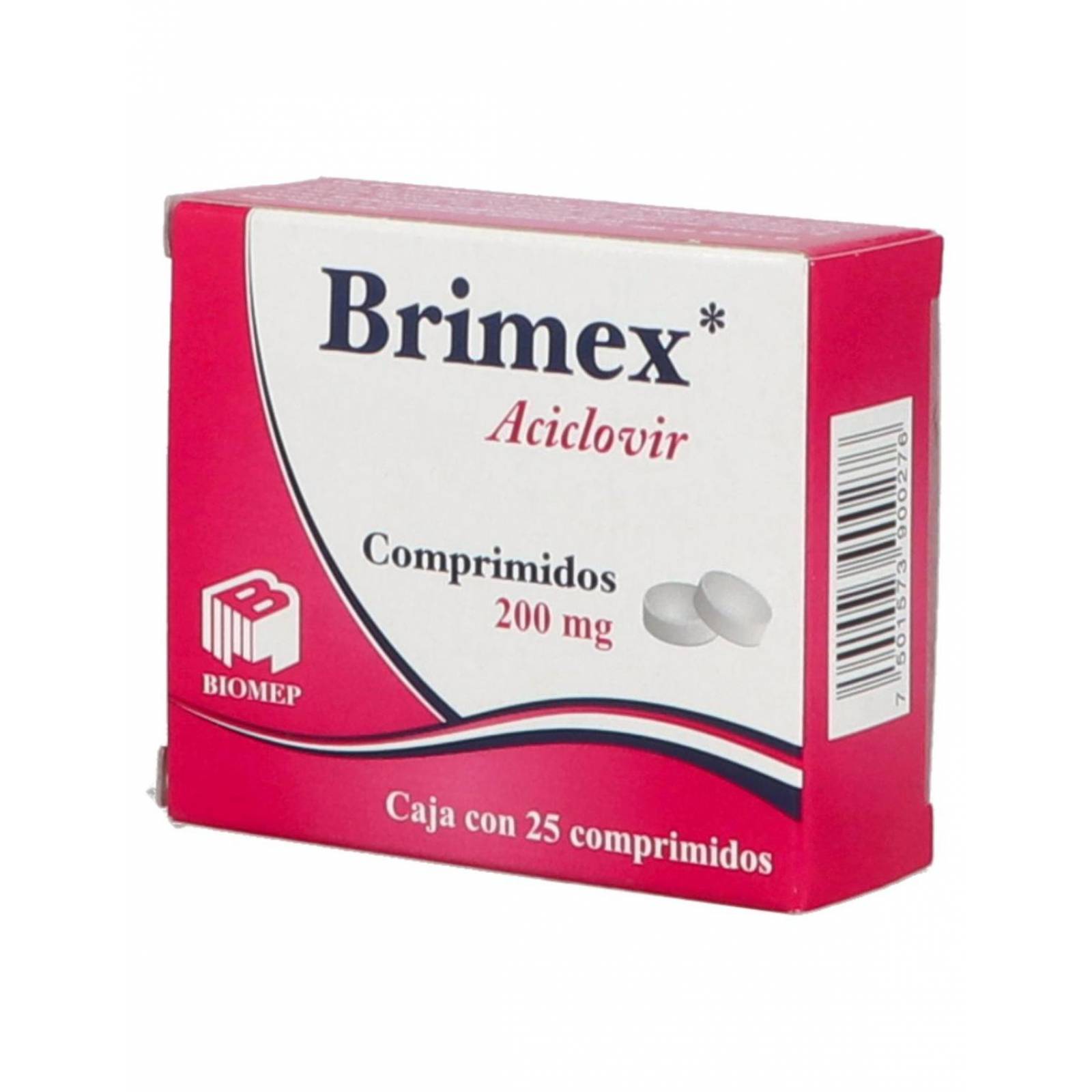 Brimex Aciclovir 25 Comprimidos 200 mg 