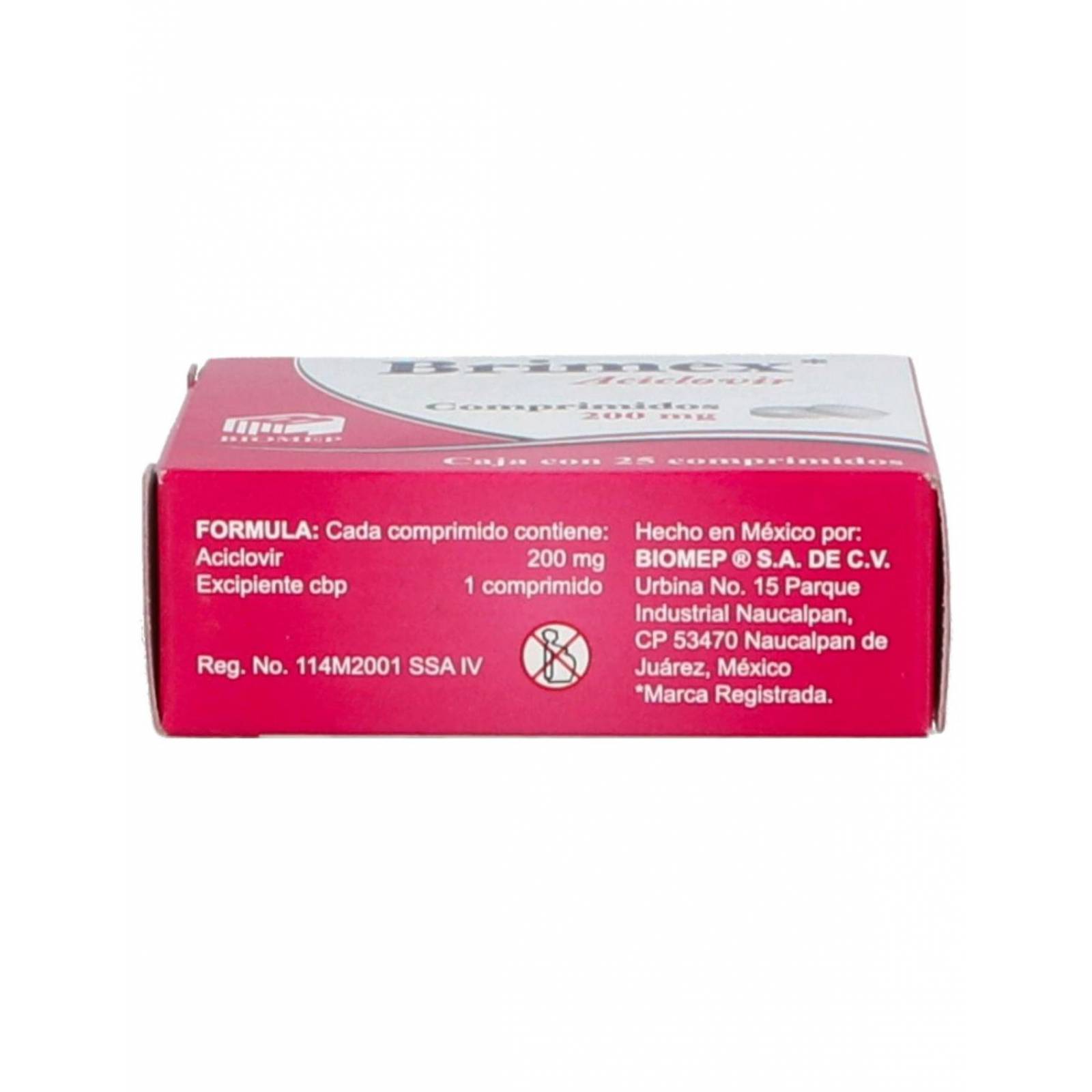 Brimex Aciclovir 25 Comprimidos 200 mg 