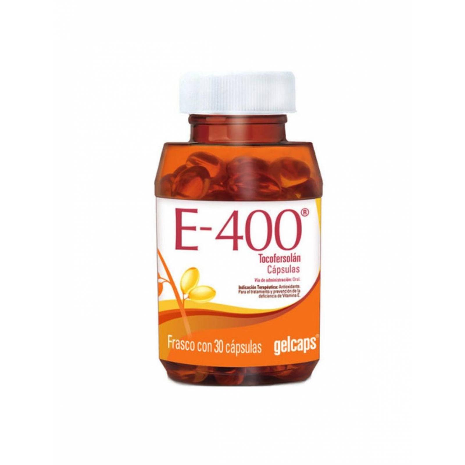 Gelcaps Vitamina E-400 Frasco Con 30 Cápsulas 