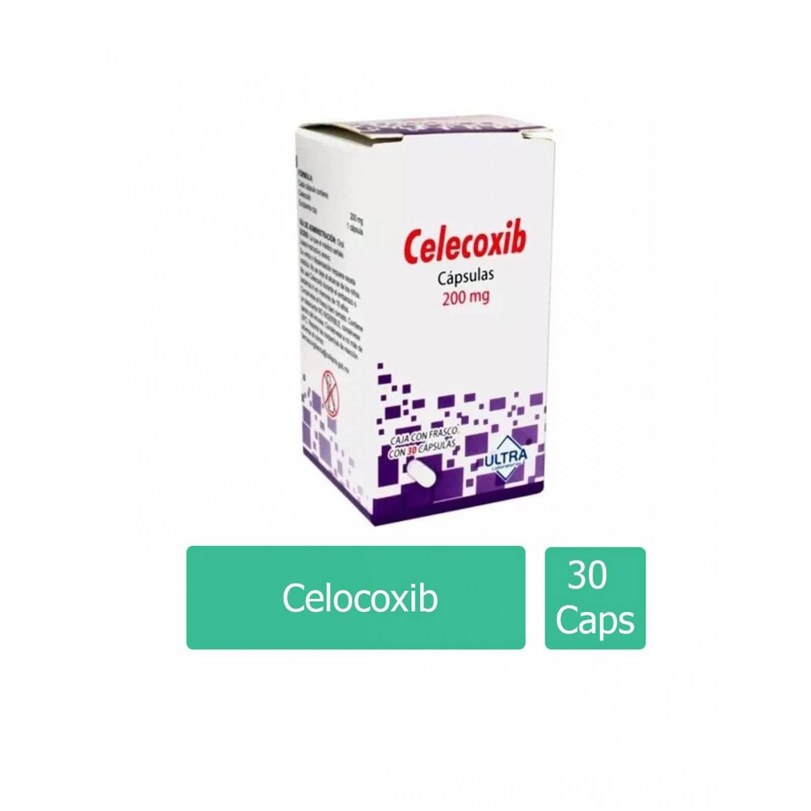 Celecoxib 200 mg Caja Con 30 Cápsulas 