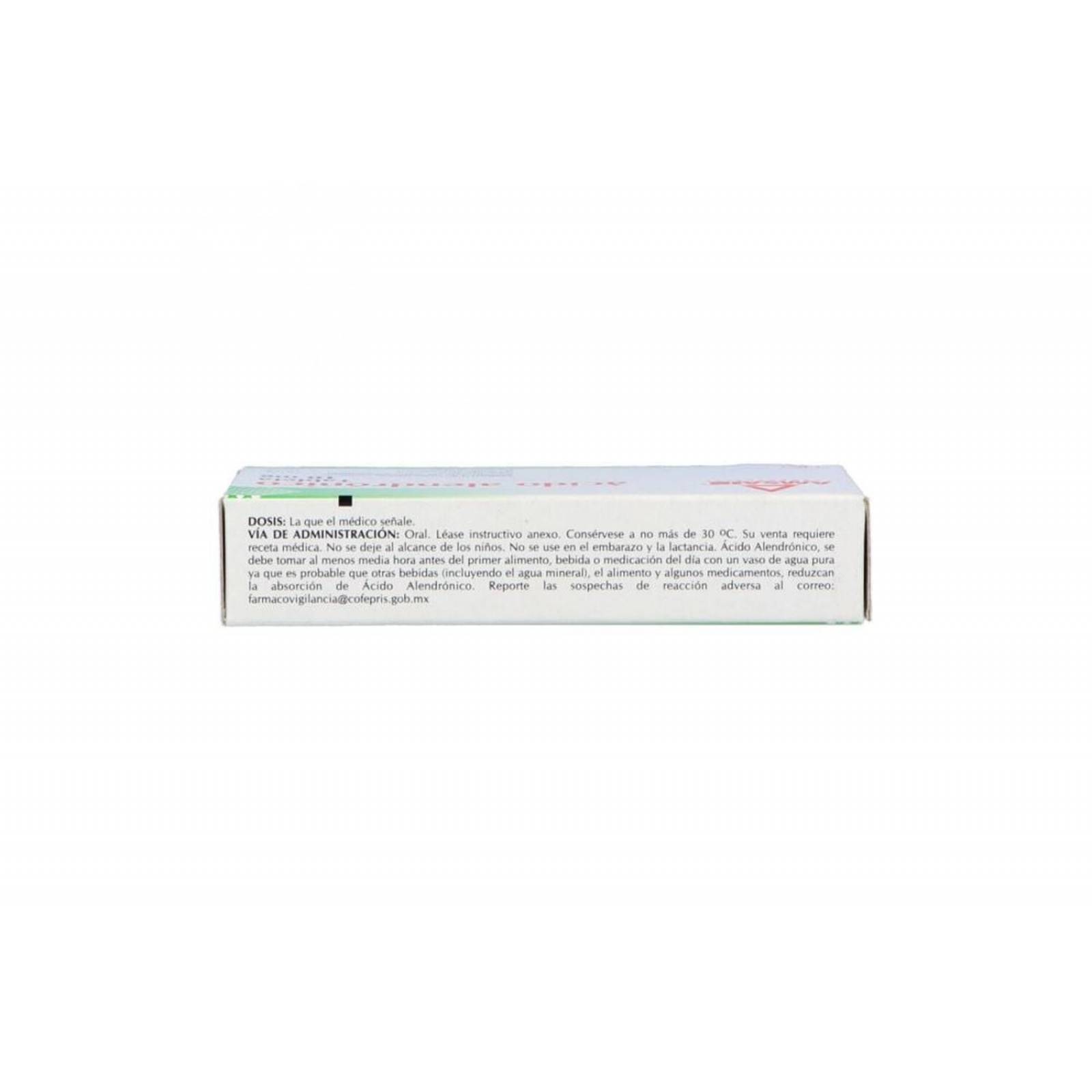 Ácido Alendrónico 10 mg Caja Con 30 Tabletas 