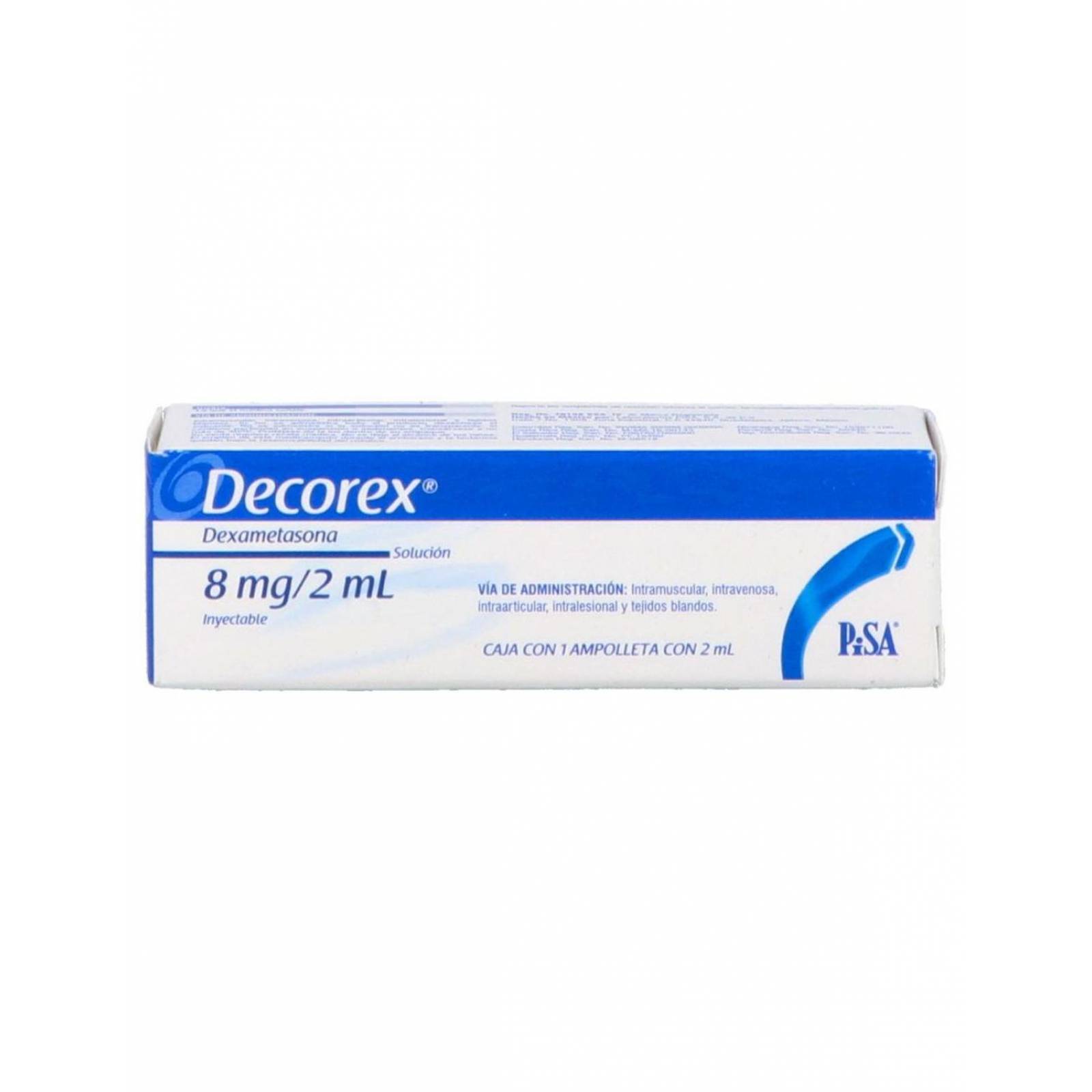 Decorex Solución Inyectable 8 mg/2 mL Caja con 1 Ampolleta 
