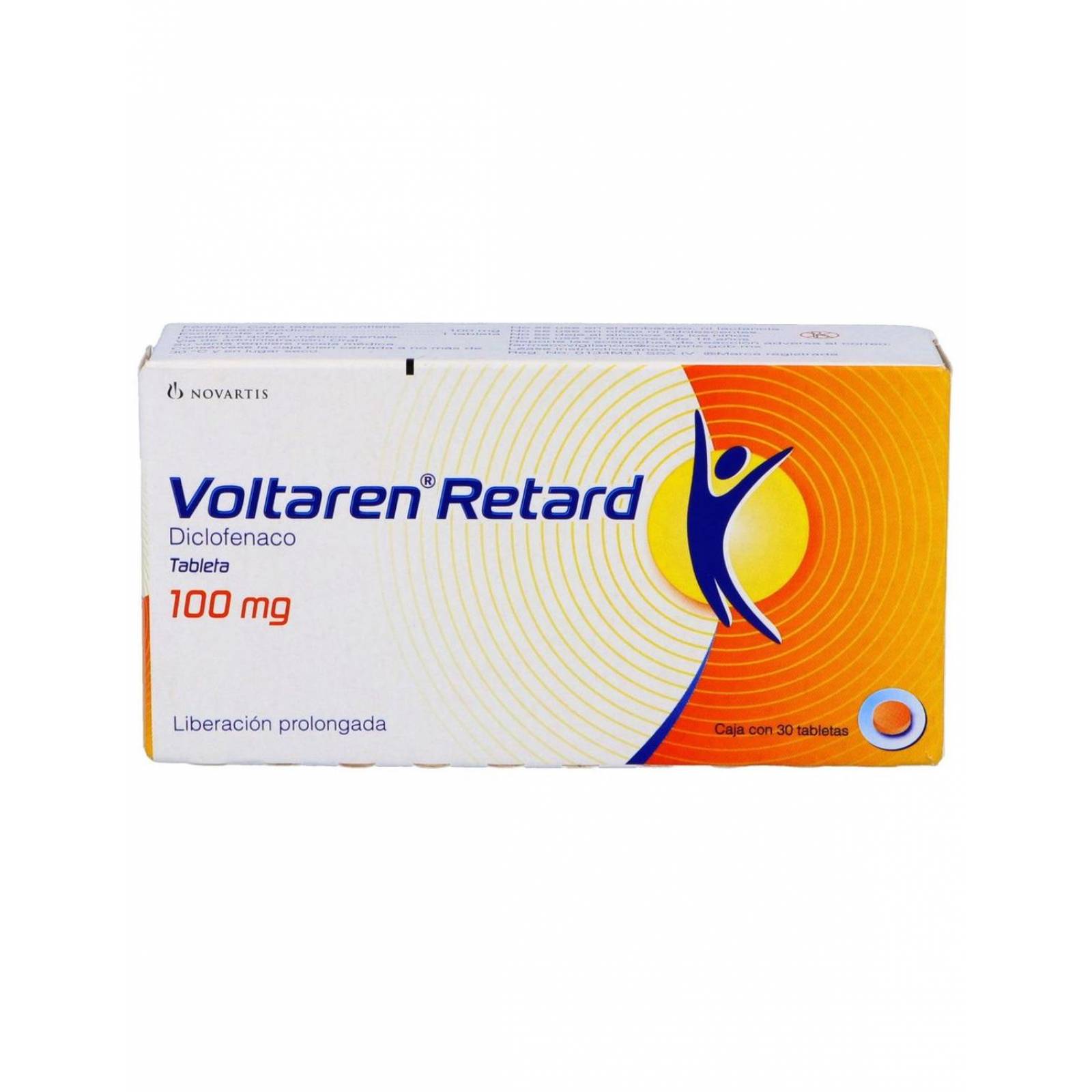 Voltaren Retard 100 mg Caja Con 30 Tabletas 