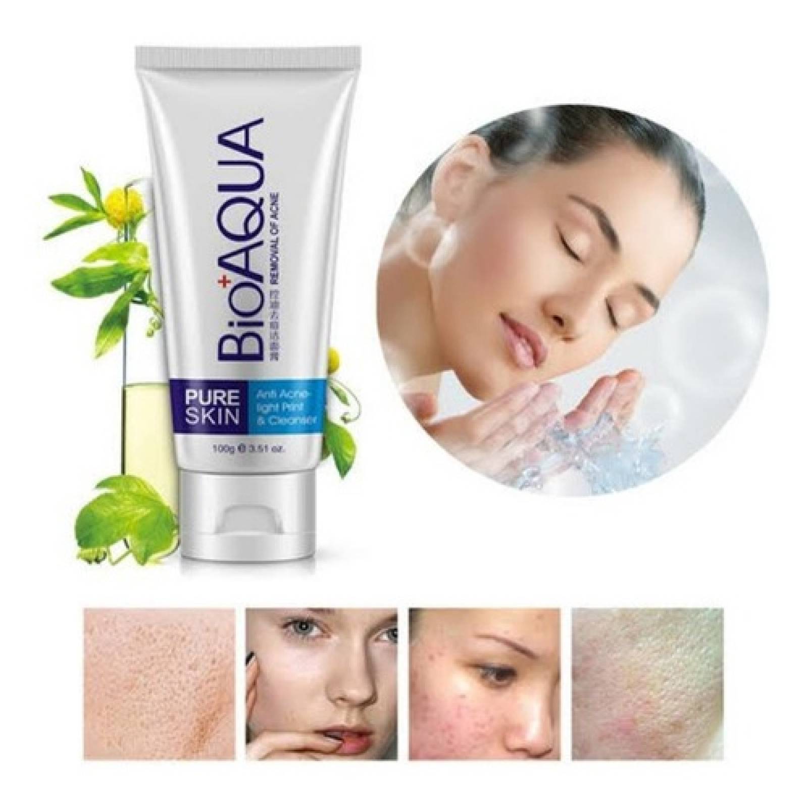 Bioaqua Pure Skin Removedor Limpiador De Acné Y Grasa