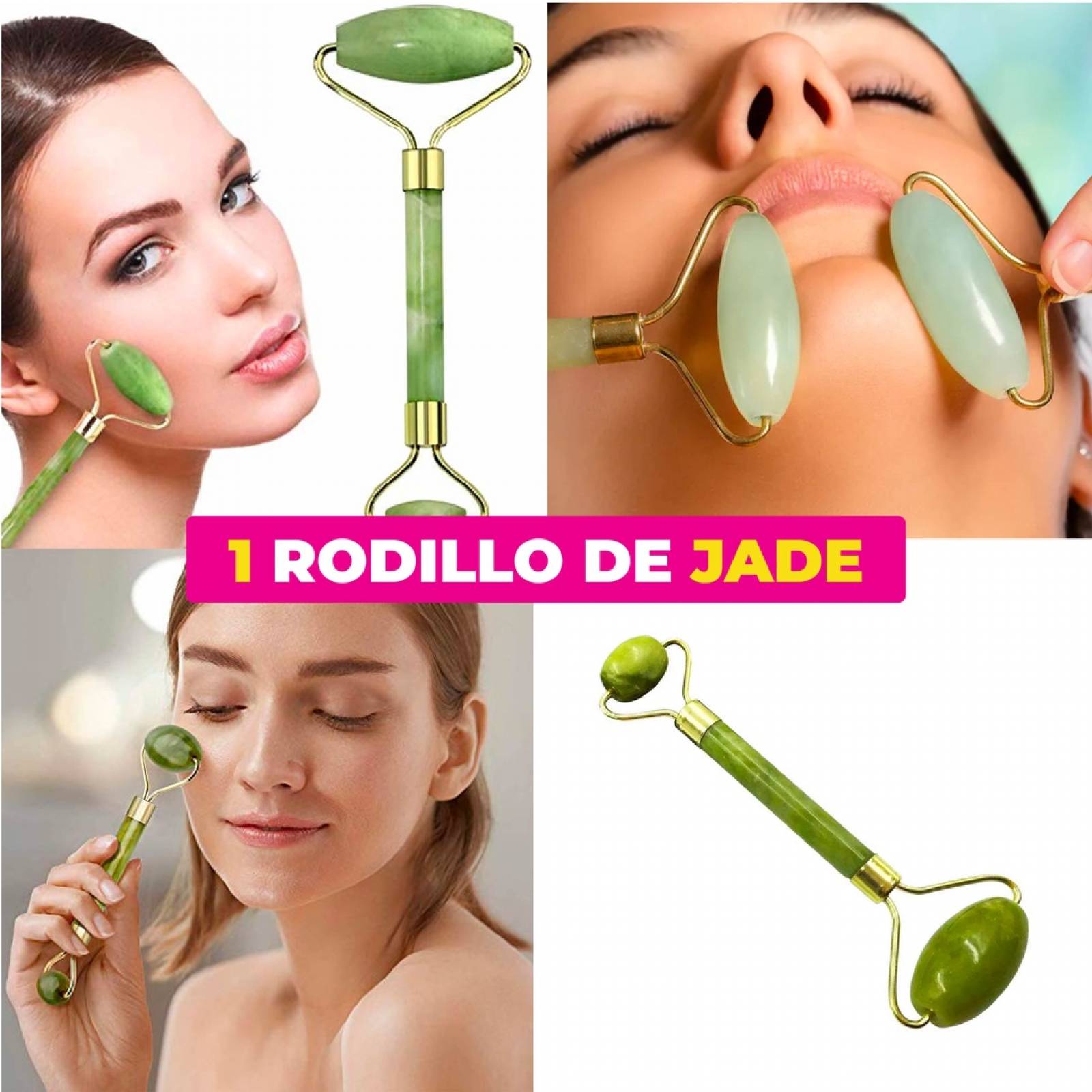 Piel Beneficios Rodillo Jade Masajeador Facial Sirve Beneficios