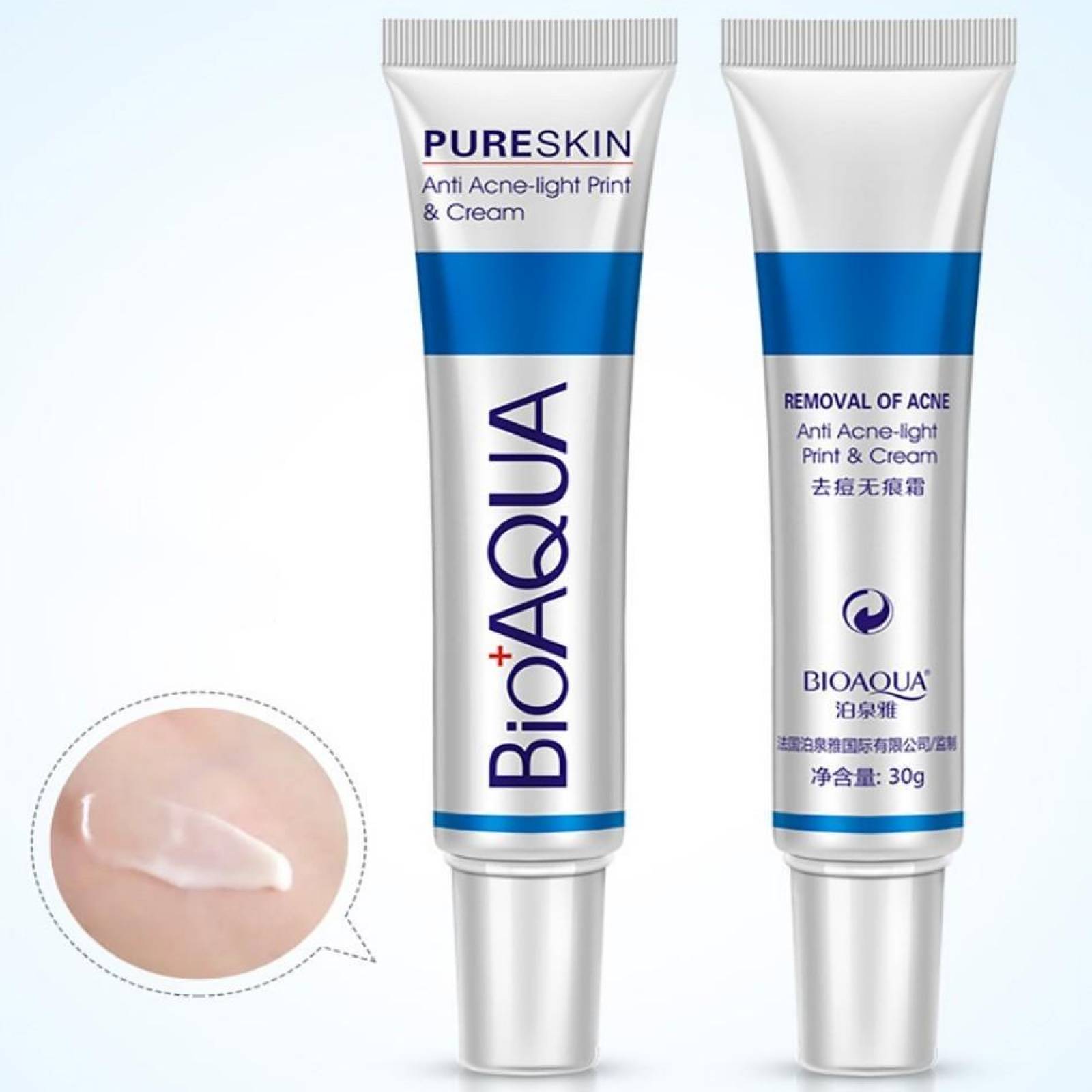 BIOAQUA Crema Anti Acne Pure Skin Cicatrices Control Grasa