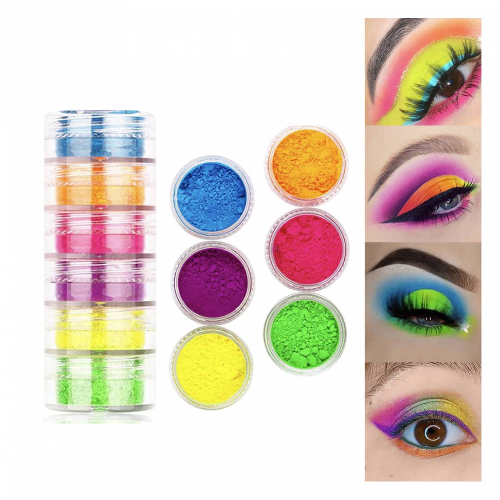 Sombras Neon 6 Colores Sombras En Torre