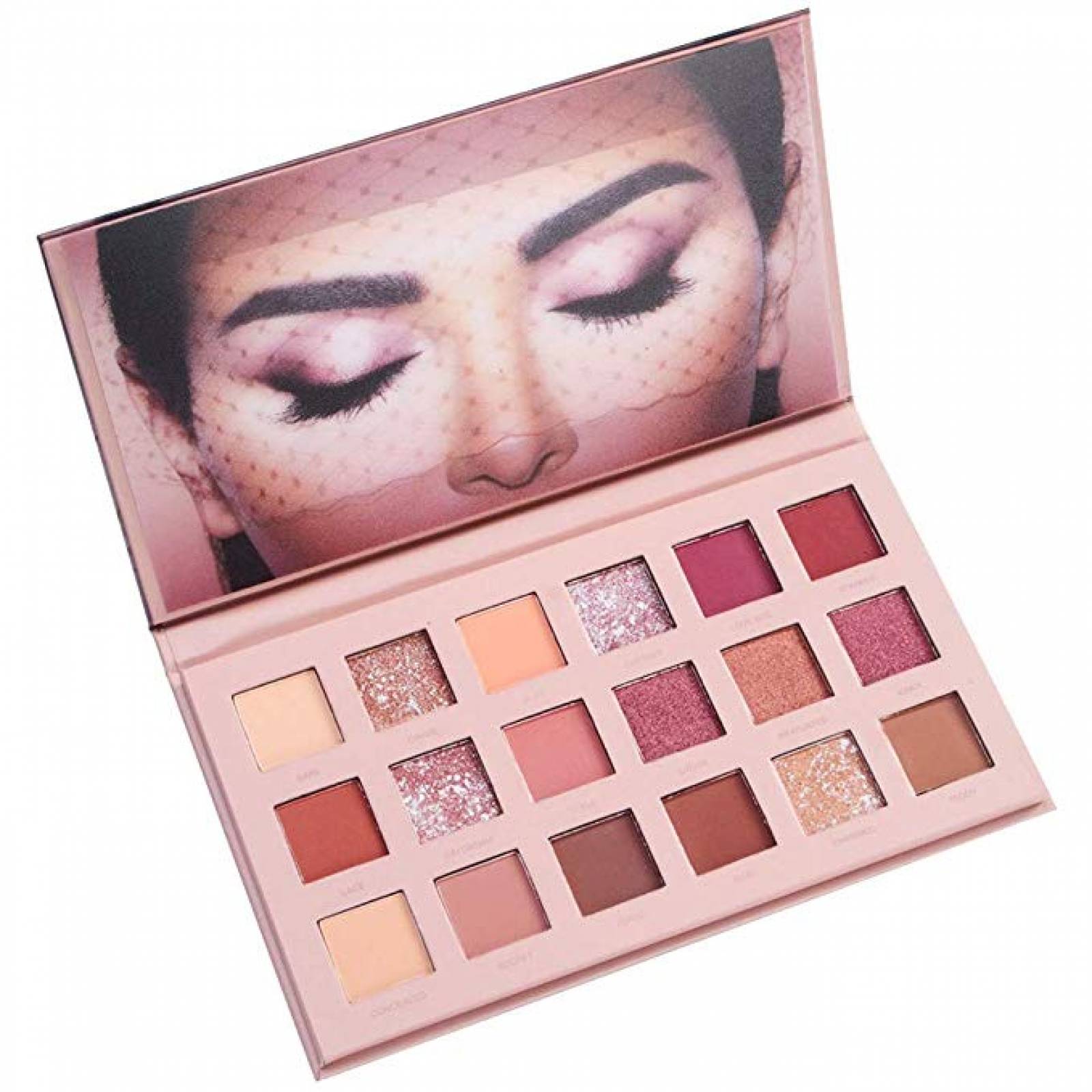 6 Paletas de Sombras Mayoreo Nude New 18 Tonos Rosas Dorado Ocres