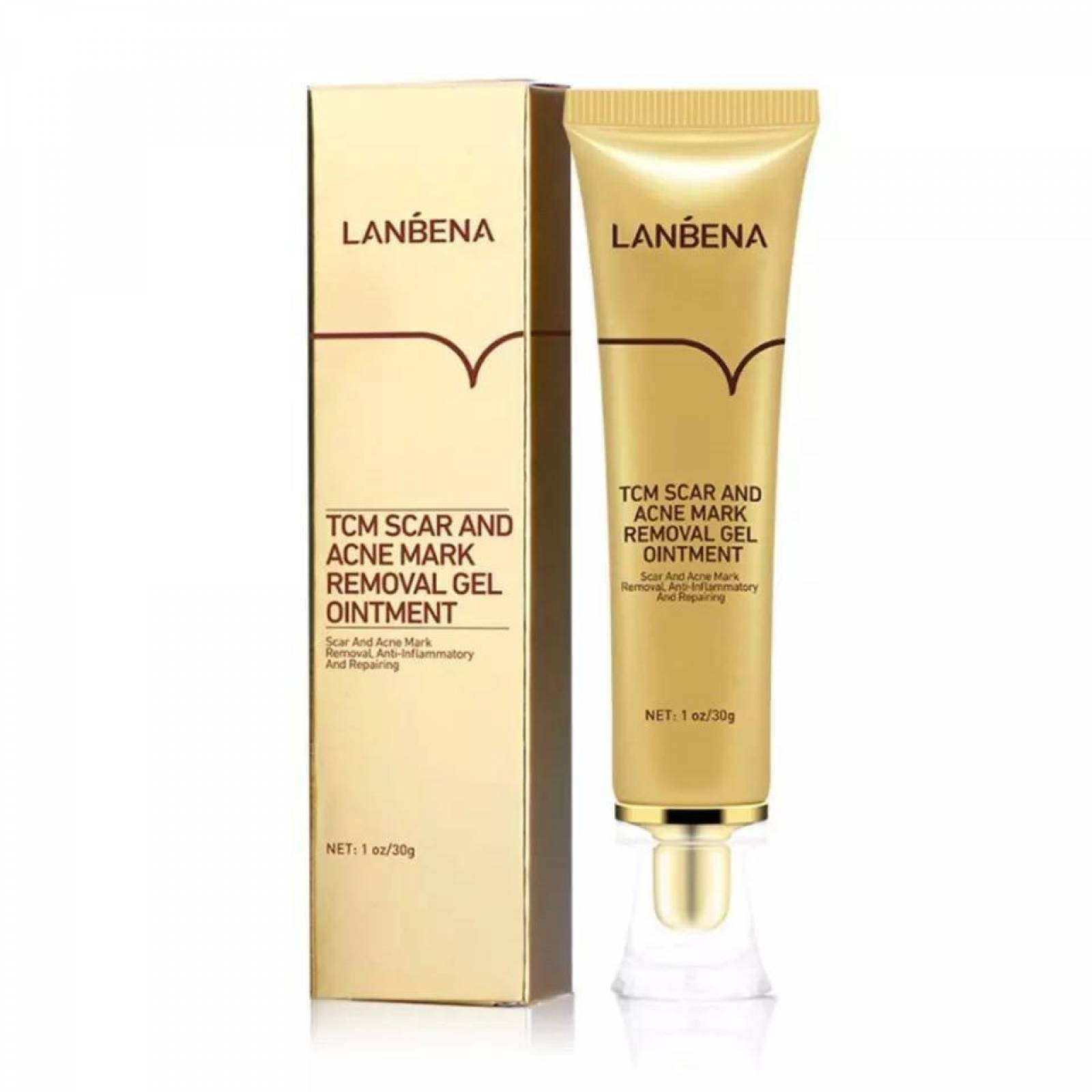 Gel Lanbena Cicatriz Acne Manchas Estrias Aclarante.