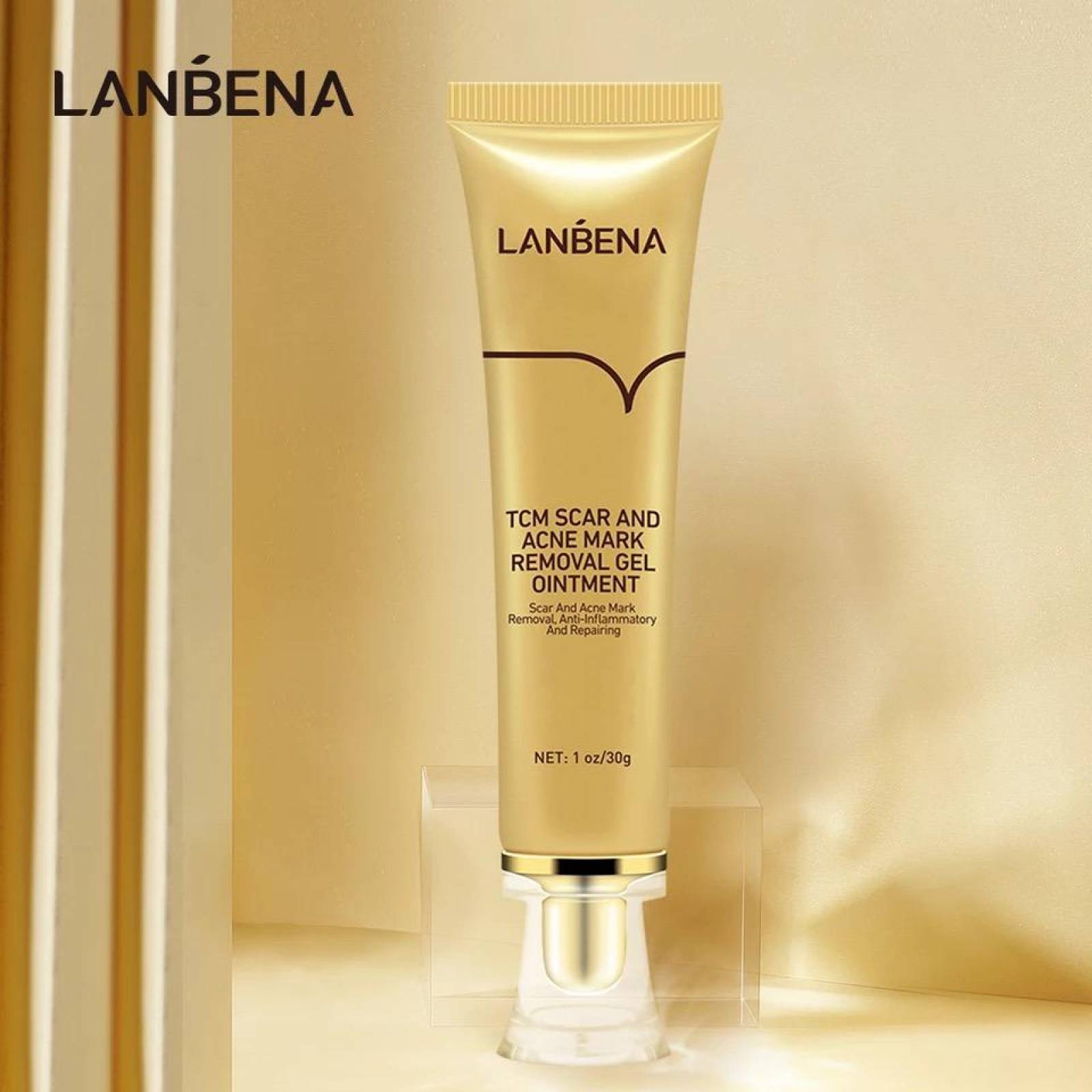 Gel Lanbena Cicatriz Acne Manchas Estrias Aclarante.
