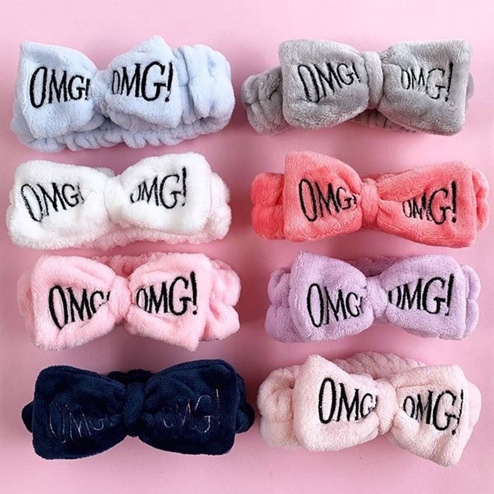 Banda Sujetadora De Cabello Suave Ancha OMG Rutina Skincare