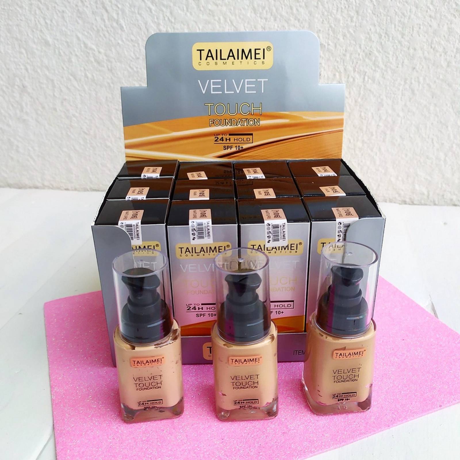 Base de Maquillaje Tailaimei Velvet Touch Alta Cobertura Liquidó SPF10