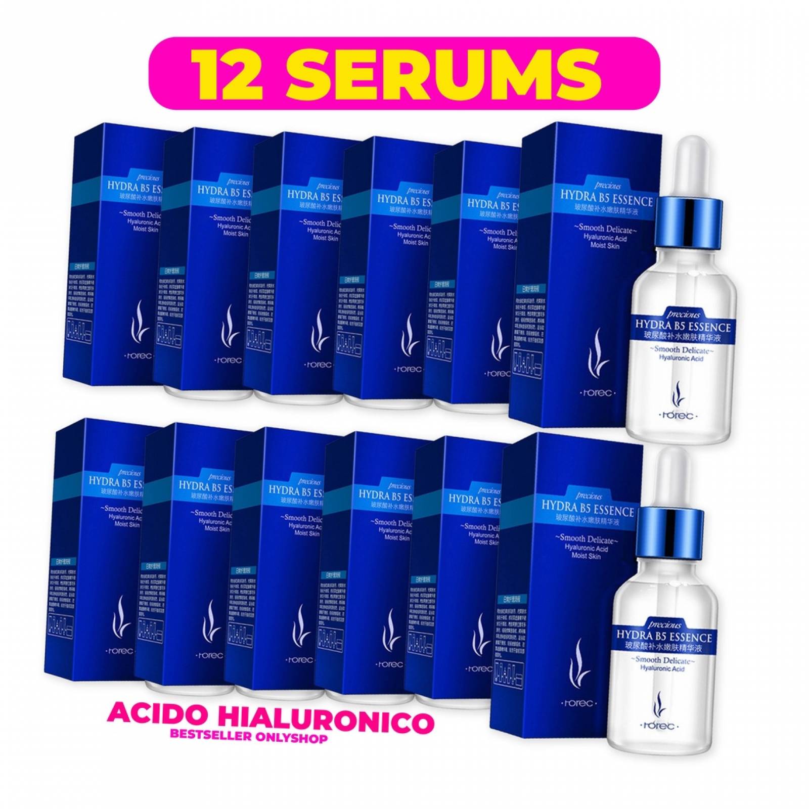 12 Serum Ácido Hialurónico Hydra B5 Essence Anti Arrugas Hidratante Rorec.