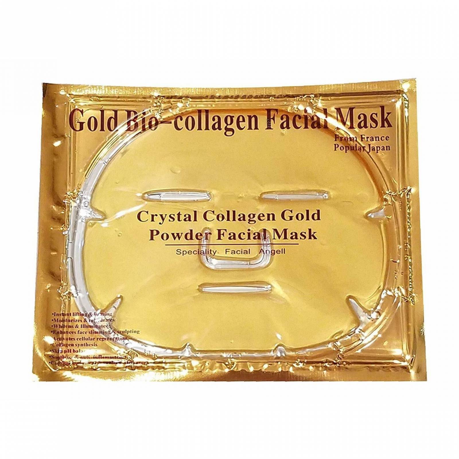 Mascarilla Facial Colageno Dorada Hidratante 24k Gold