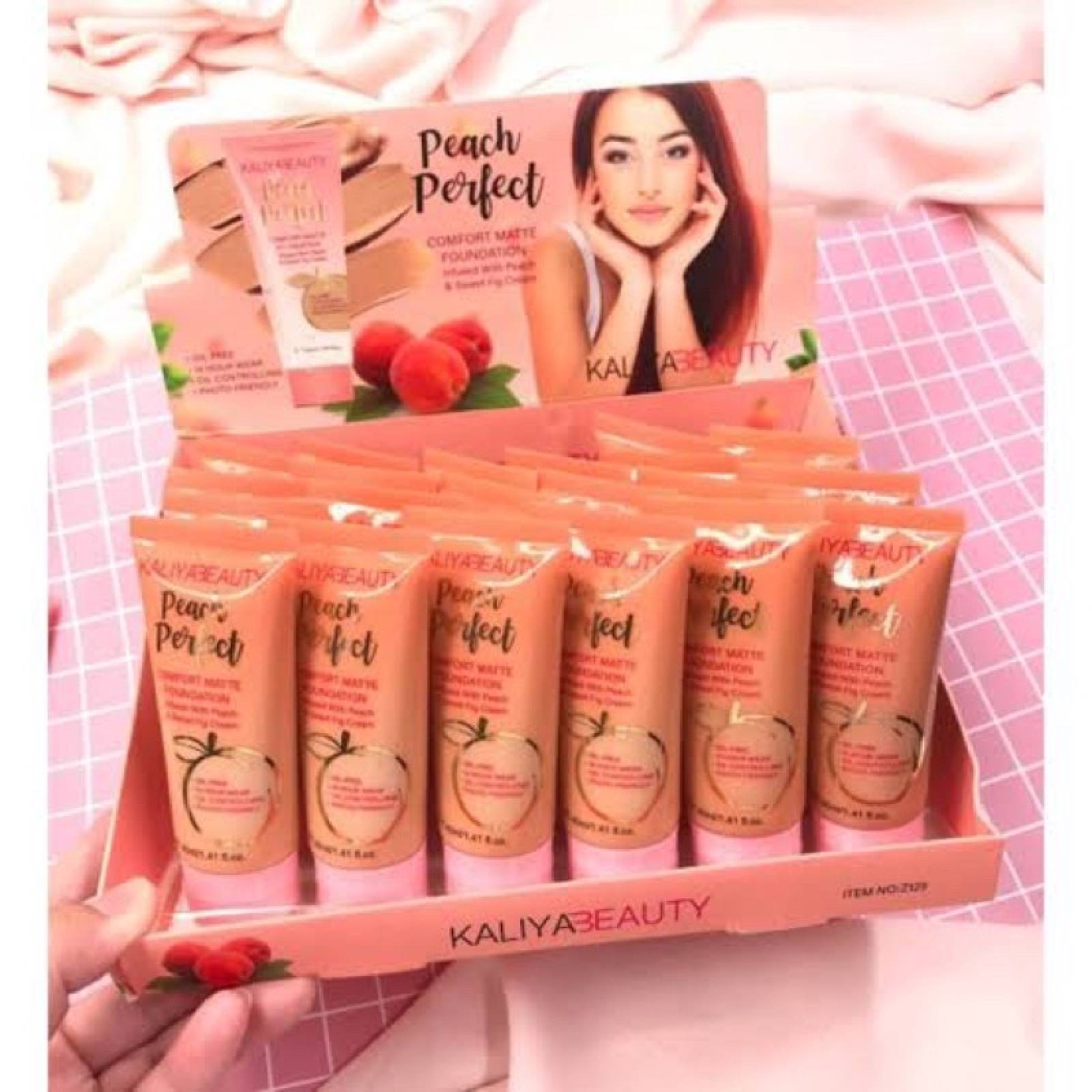 Base De Maquillaje Perfect Peach Cobertura Completa De Larga Duración Cream 1 Pieza