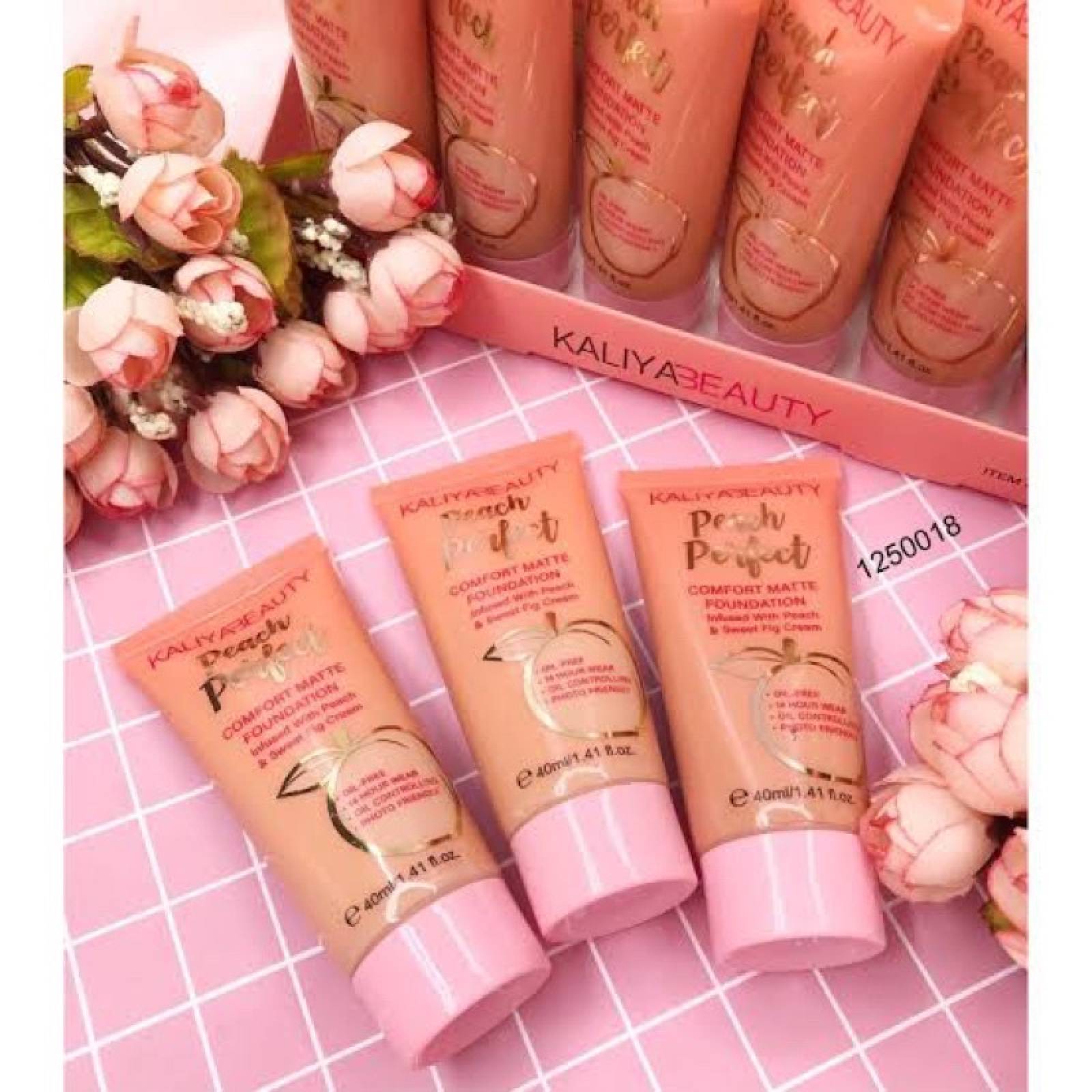 Base De Maquillaje Perfect Peach Cobertura Completa De Larga Duración Cream 1 Pieza