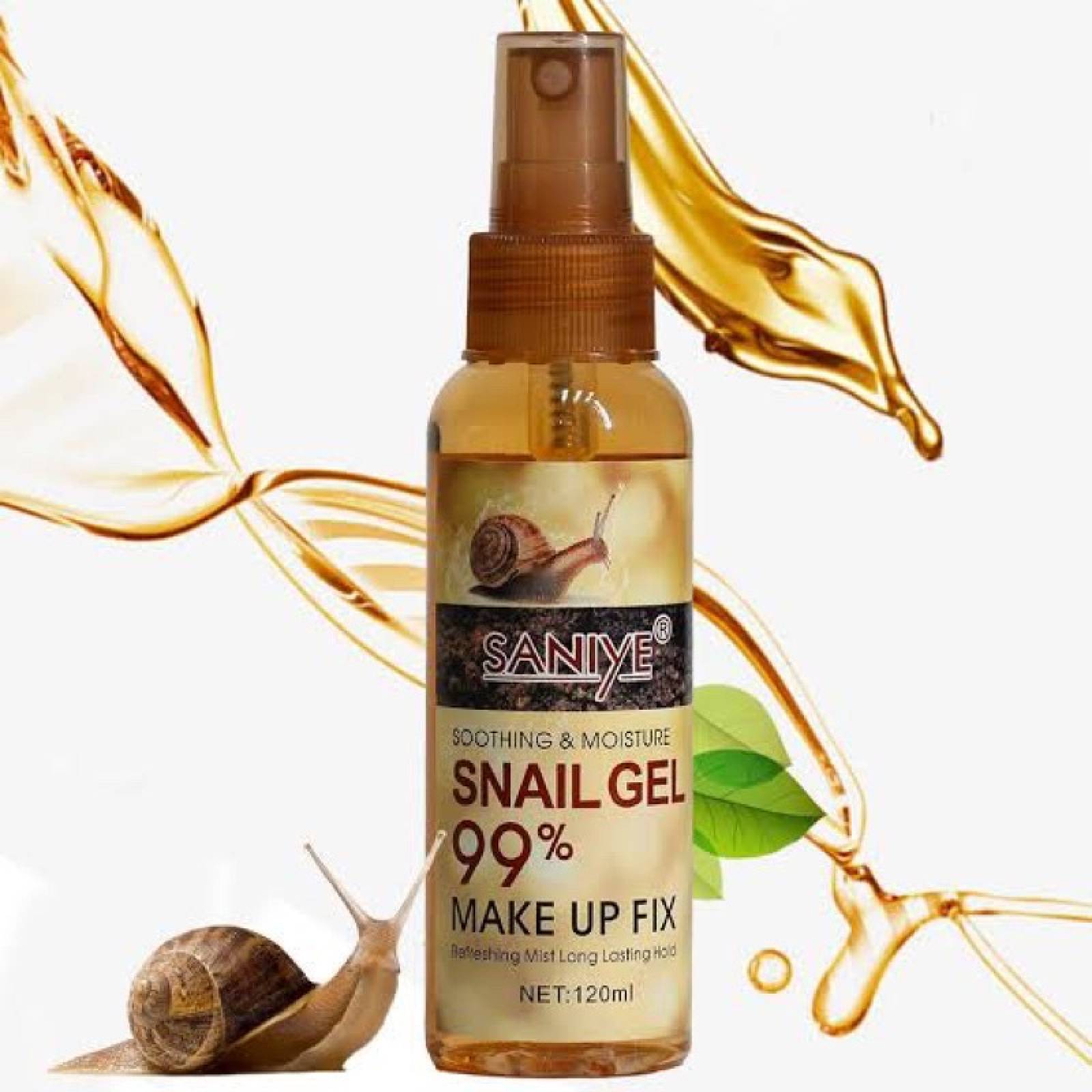 Fijador de Maquillaje en Spray con Baba Caracol Hidratante