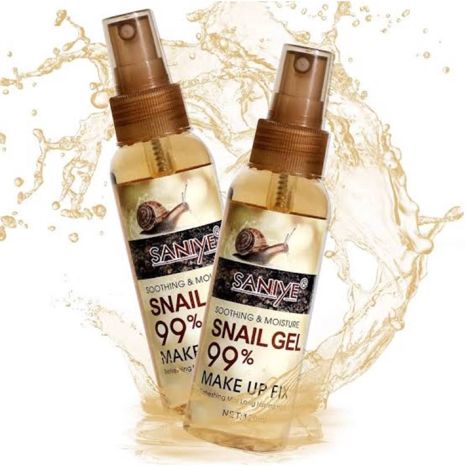 Fijador de Maquillaje en Spray con Baba Caracol Hidratante