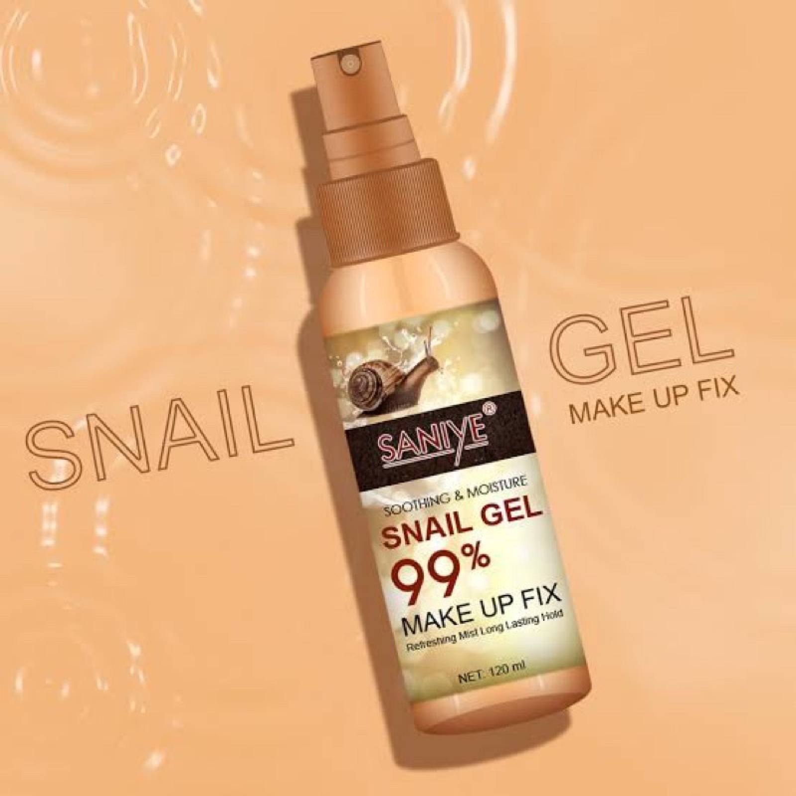 Fijador de Maquillaje en Spray con Baba Caracol Hidratante