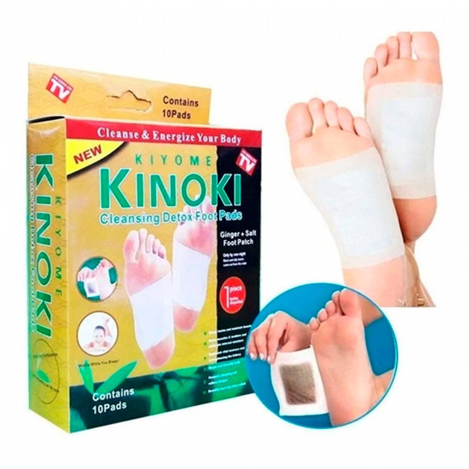 100 Parches Kinoki Dorados Para Pies Desintoxicantes Kinoki.