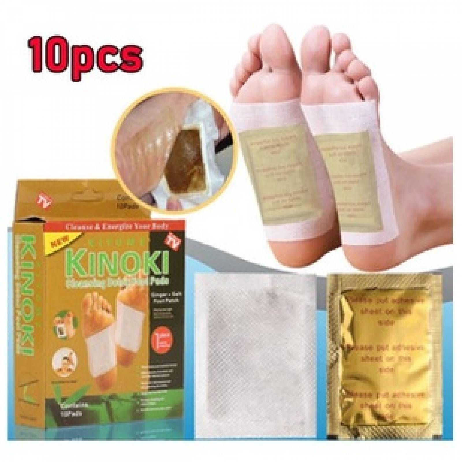 100 Parches Kinoki Dorados Para Pies Desintoxicantes Kinoki.