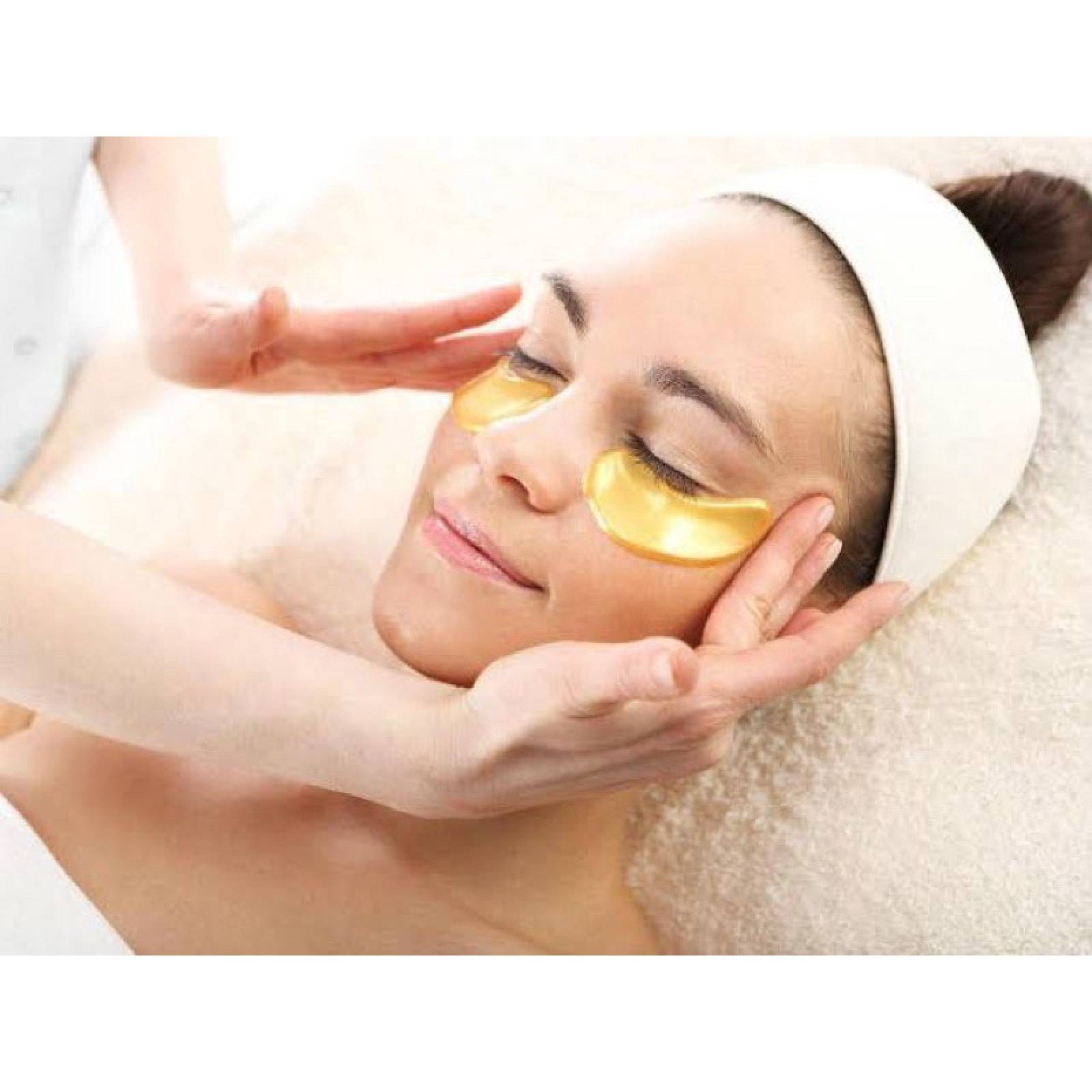 100 Parches Colágeno 24k Para Ojos Anti Ojeras Mascarilla de Ojos