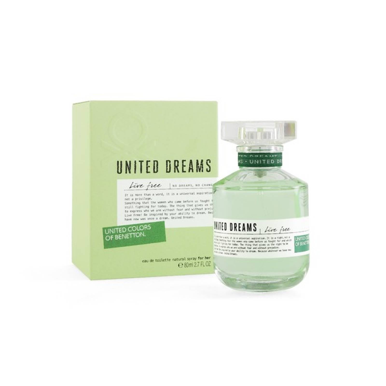 UNITED DREAMS LIVE FREE 80 ML EDT SPRAY