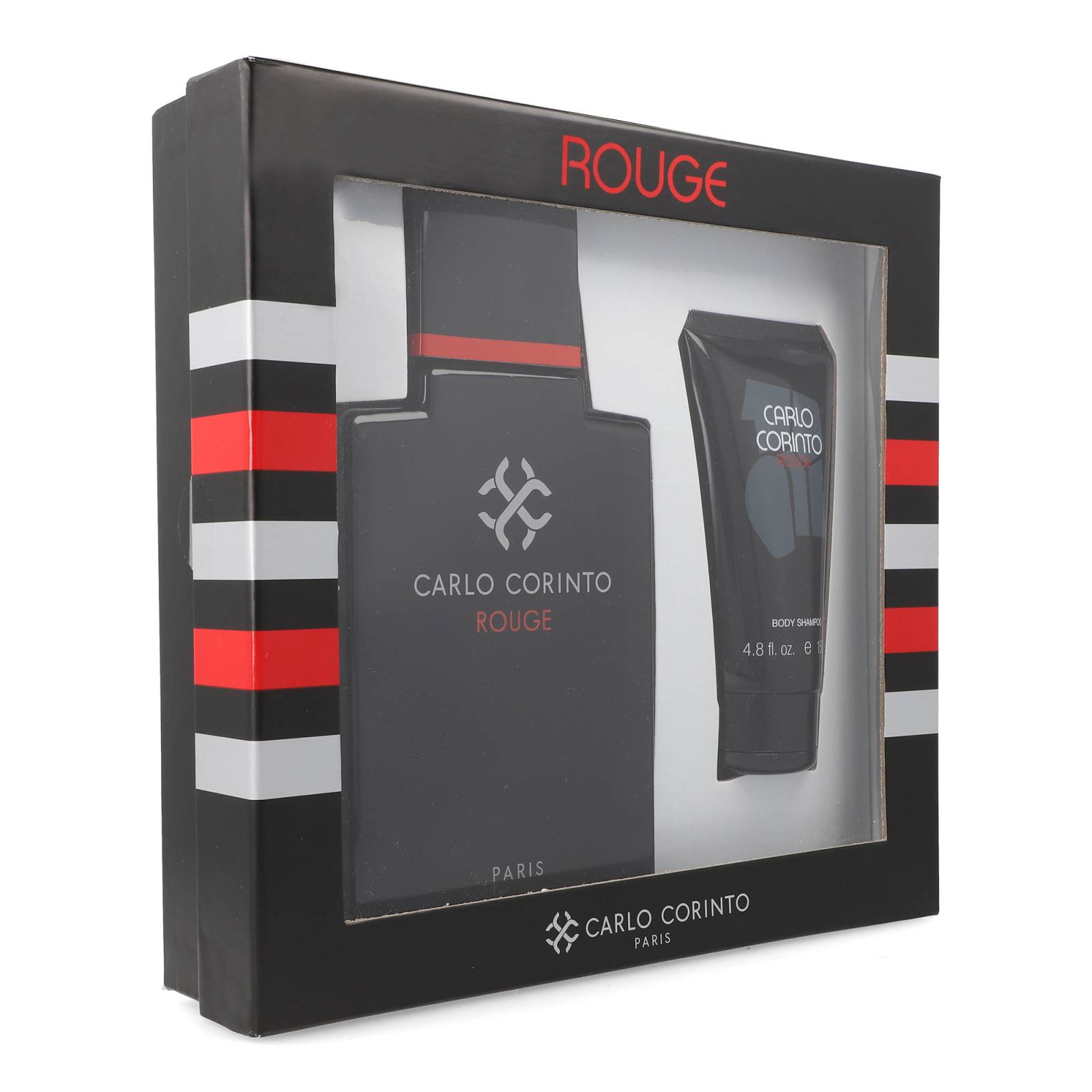 Set Carlo Corinto Rouge 2Pzs 400Ml Edt Spray/ Shower Gel 150Ml